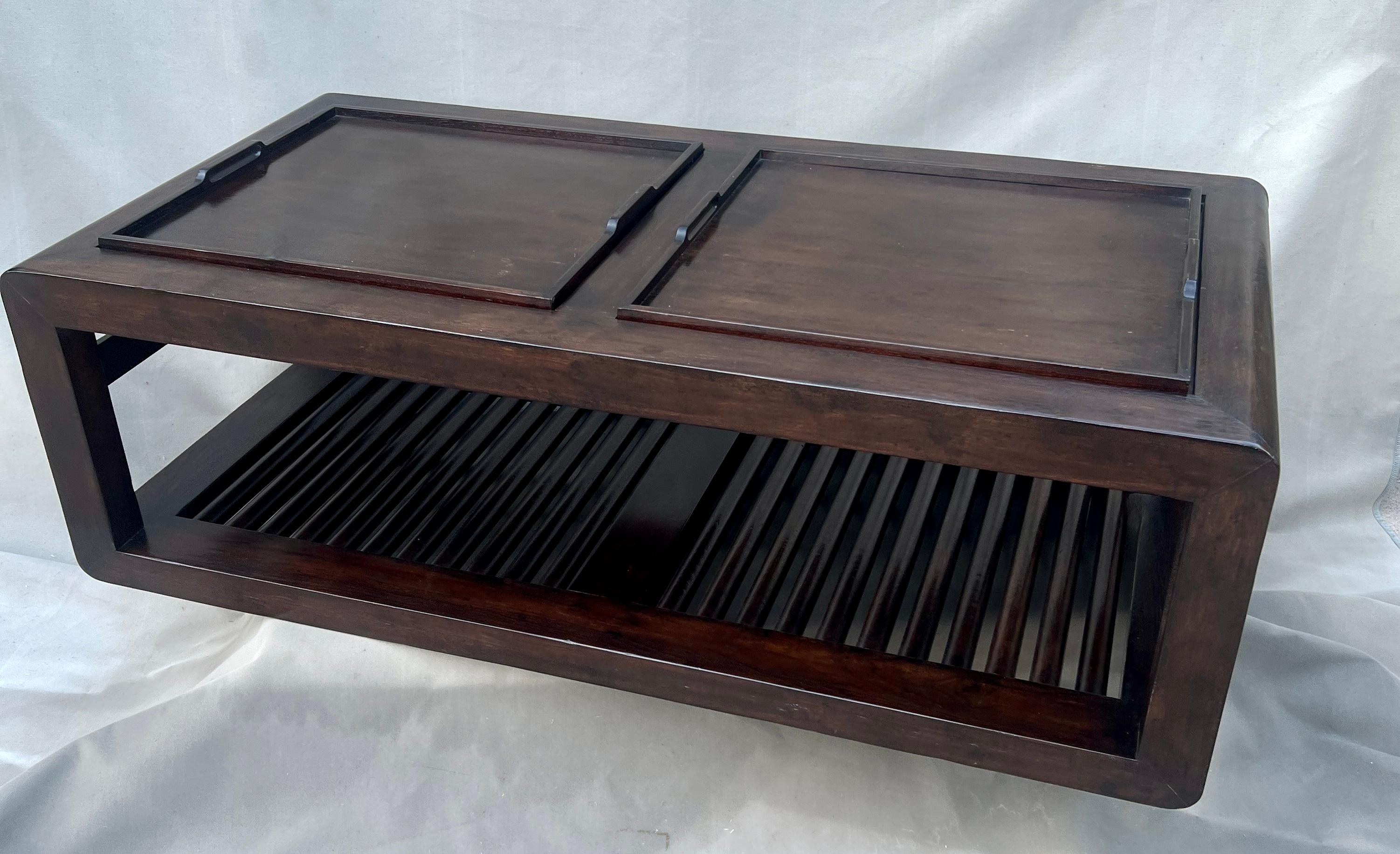 Rose Tarlow Raison Mahogany Chinese Coffee Table For Sale 2