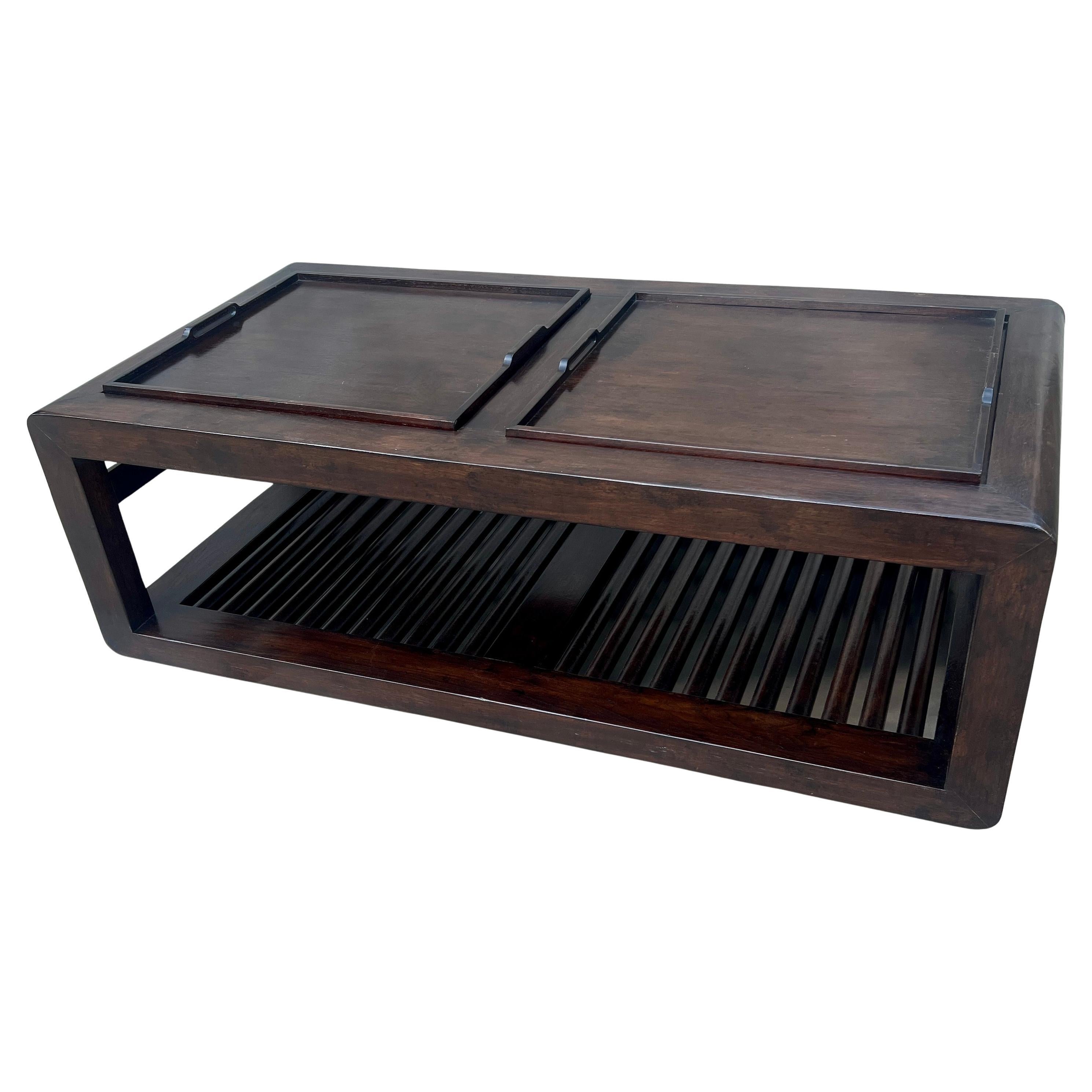 Rose Tarlow Raison Mahogany Chinese Coffee Table For Sale