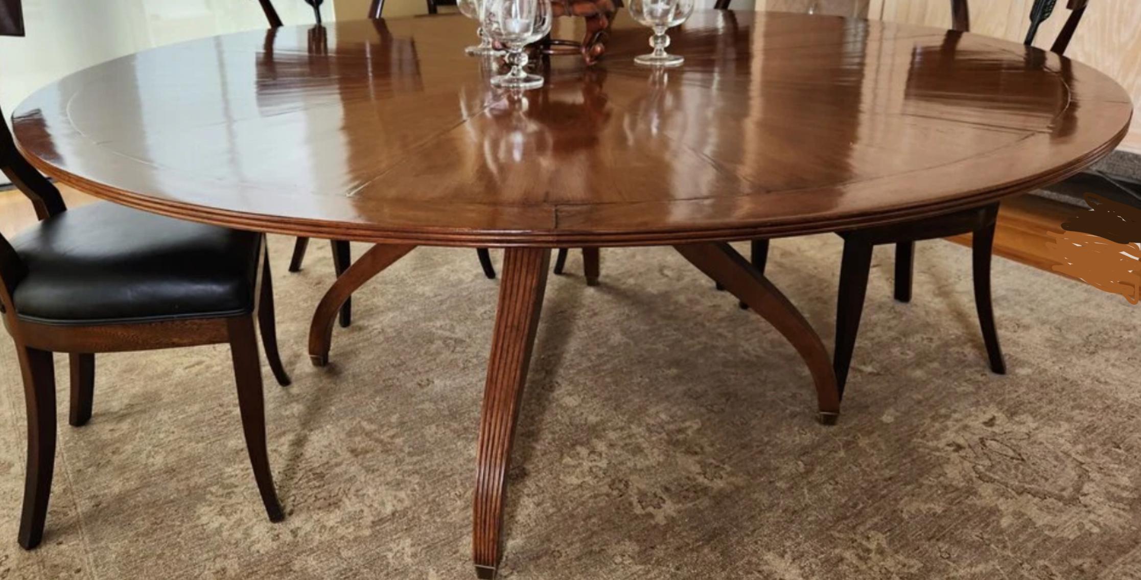 Rose Tarlow Regency Style Mahogany Dining Table.