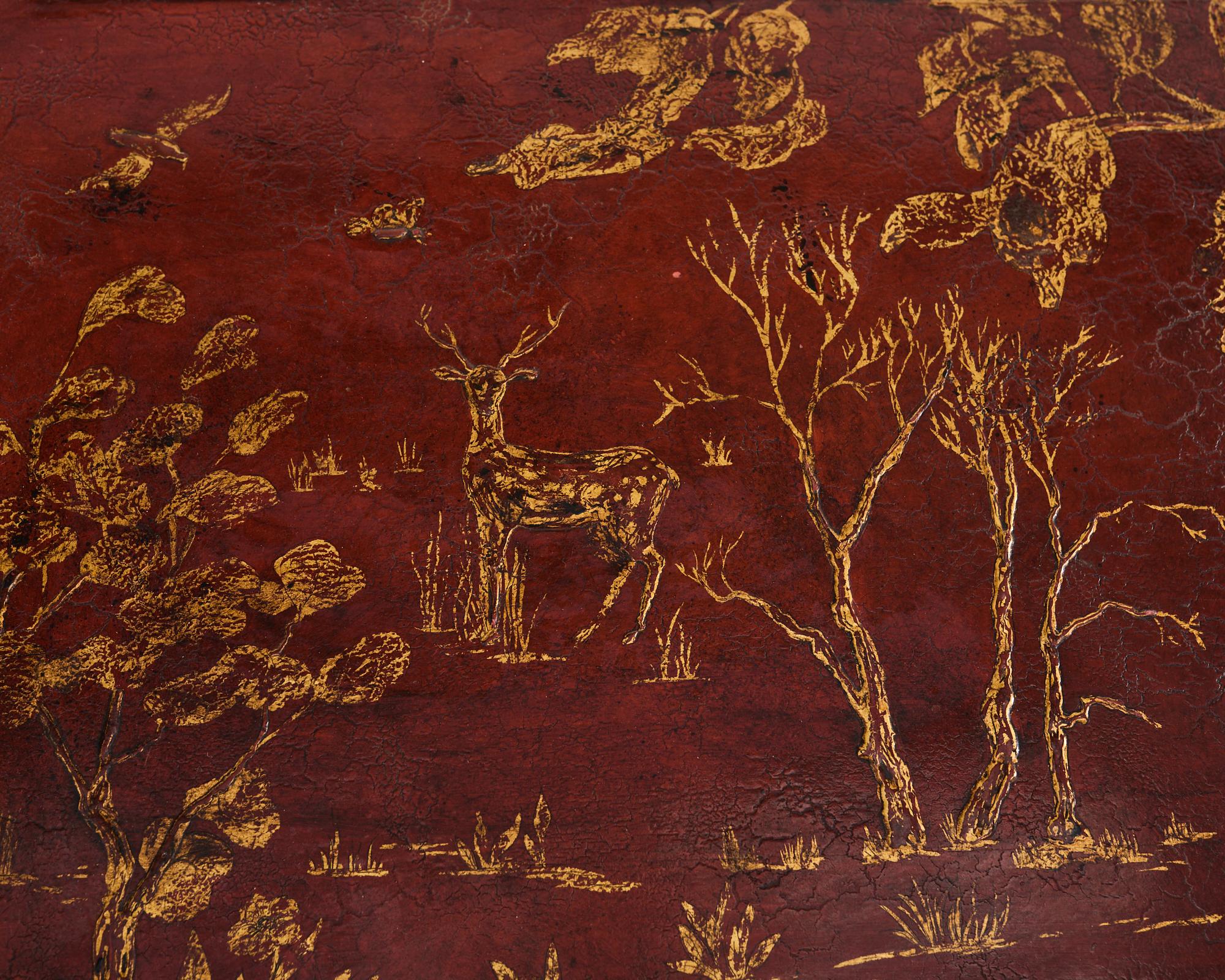Rose Tarlow Tavolo da Cocktail Smerlato Decorato Chinoiserie in vendita 3