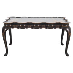 Rose Tarlow Scalloped Coffee Table Chinoiserie Lacquered