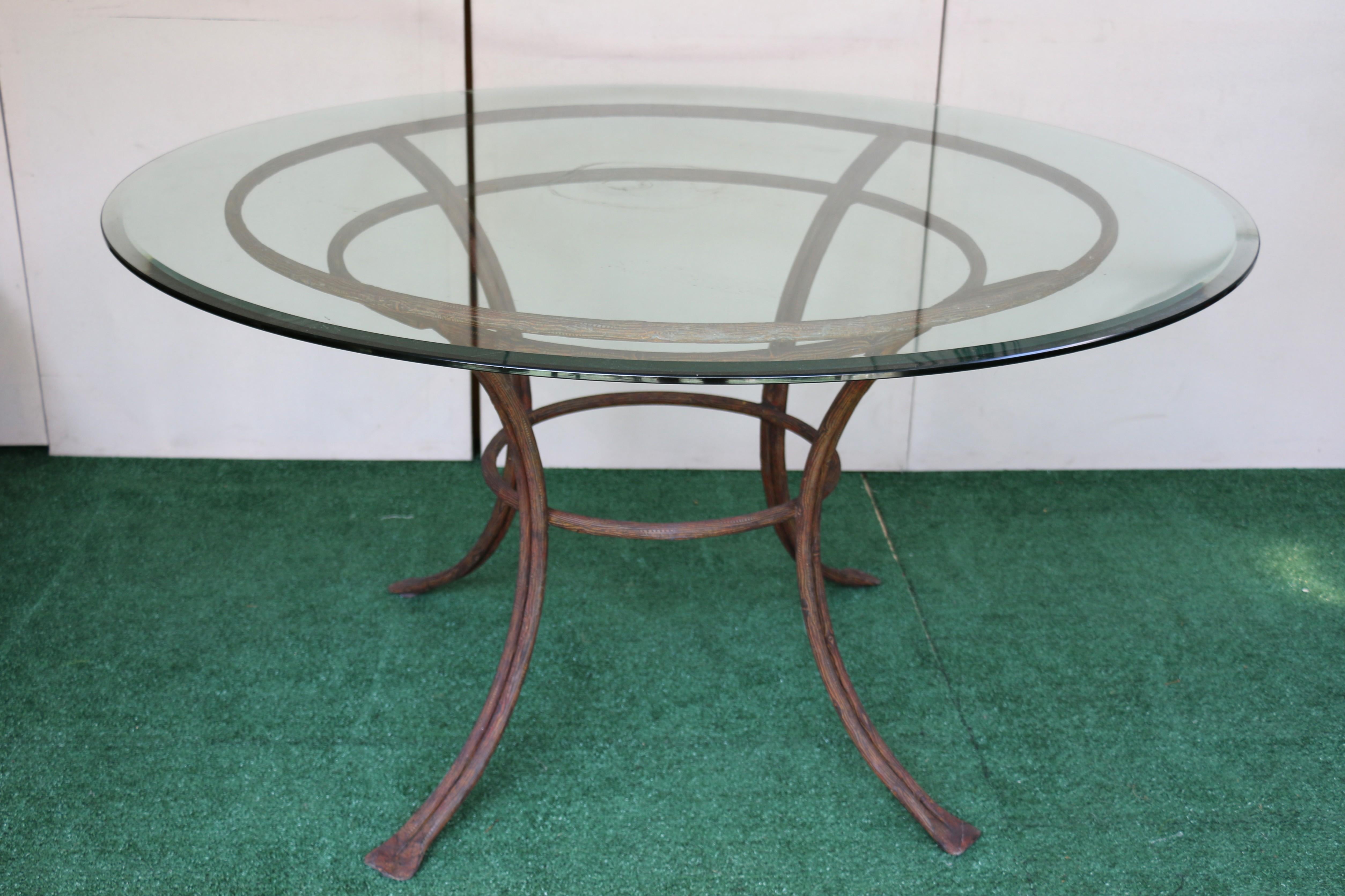 American Rose Tarlow Twig Outdoor Dining Table For Sale