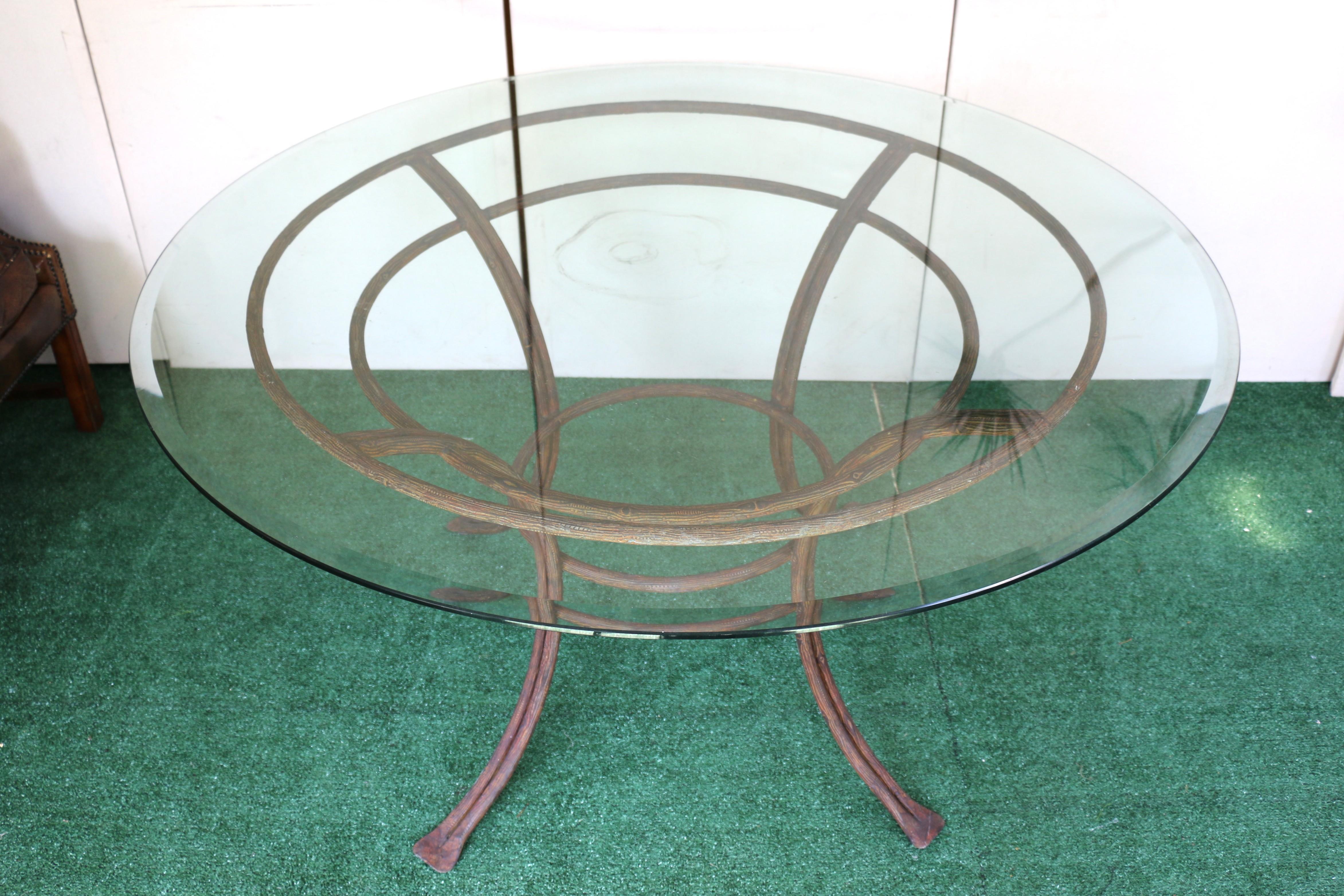 Contemporary Rose Tarlow Twig Outdoor Dining Table For Sale