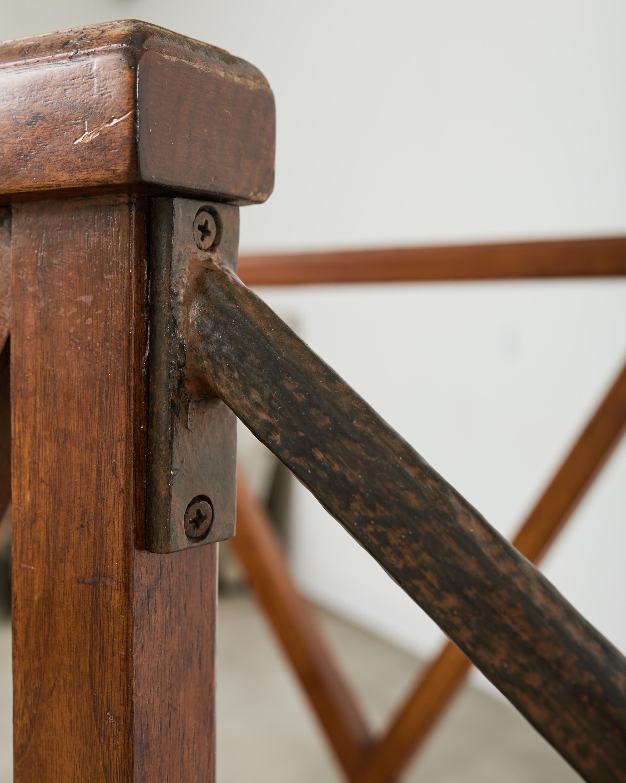 Rose Tarlow Walnut Dayton Hall Library Step Ladder For Sale 3