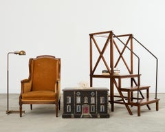 Rose Tarlow Walnut Dayton Hall Library Step Ladder