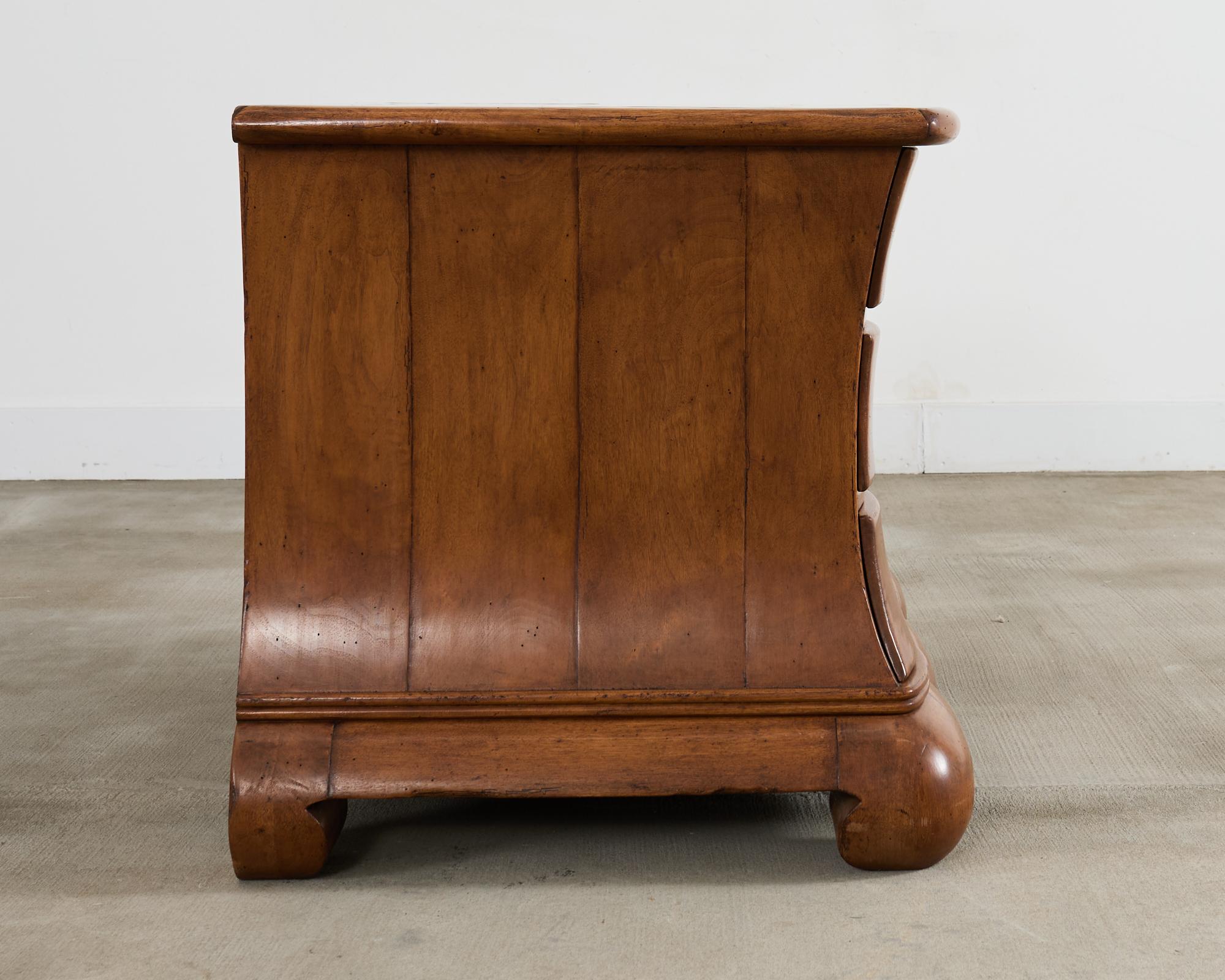 Rose Tarlow Walnut Three Drawer Dutch Commode or Chest 10