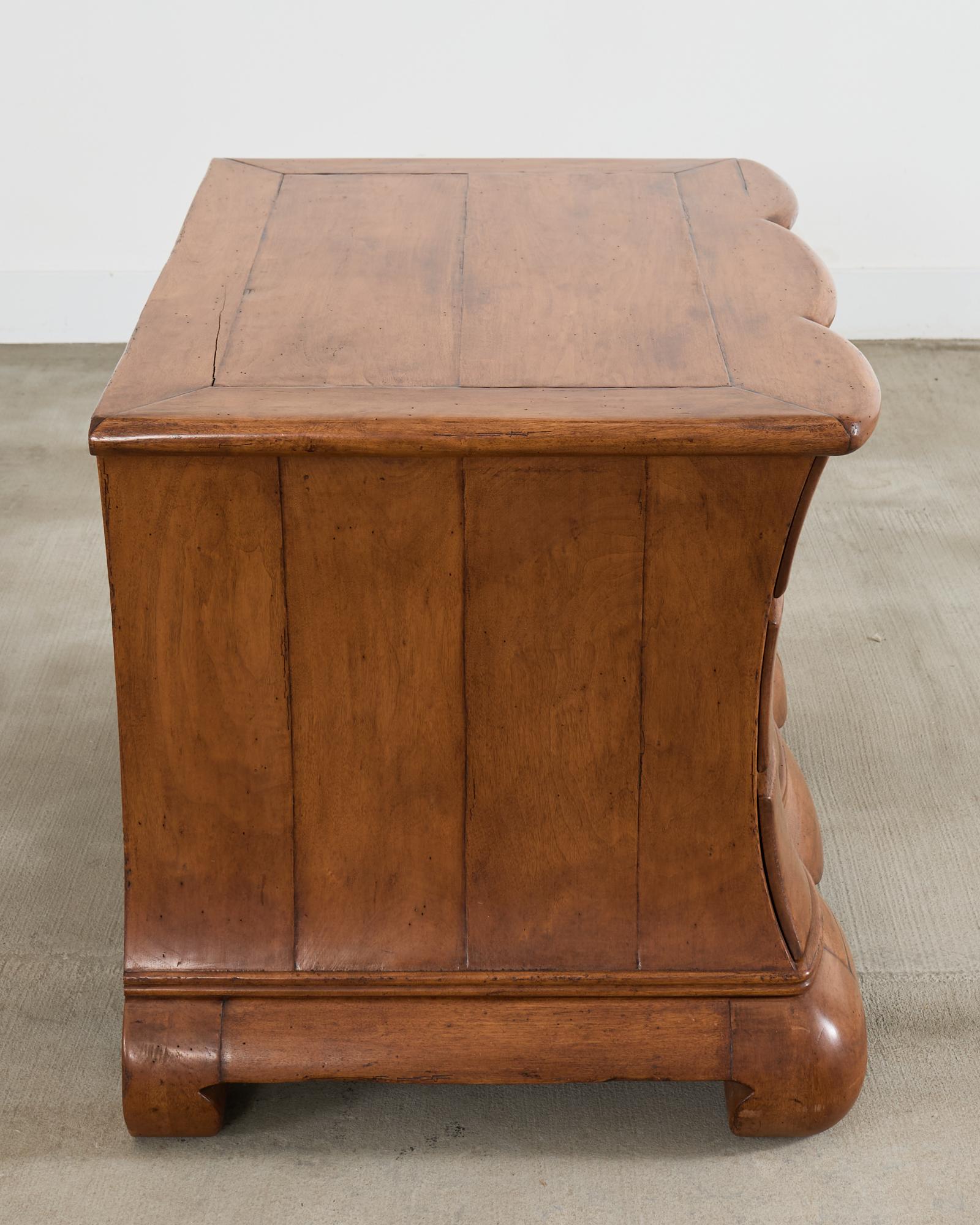 Rose Tarlow Walnut Three Drawer Dutch Commode or Chest 11