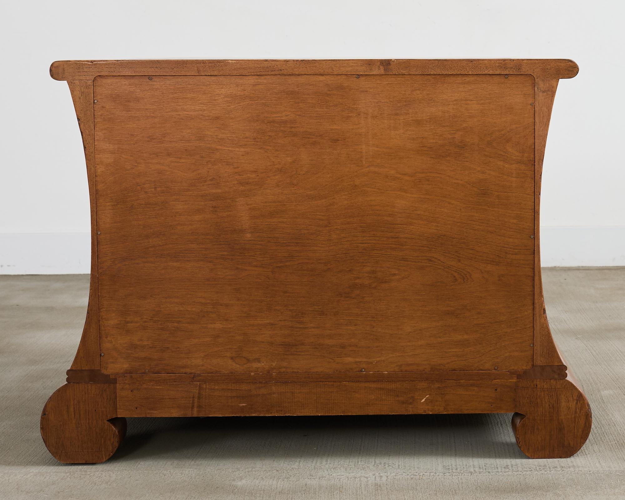 Rose Tarlow Walnut Three Drawer Dutch Commode or Chest 12