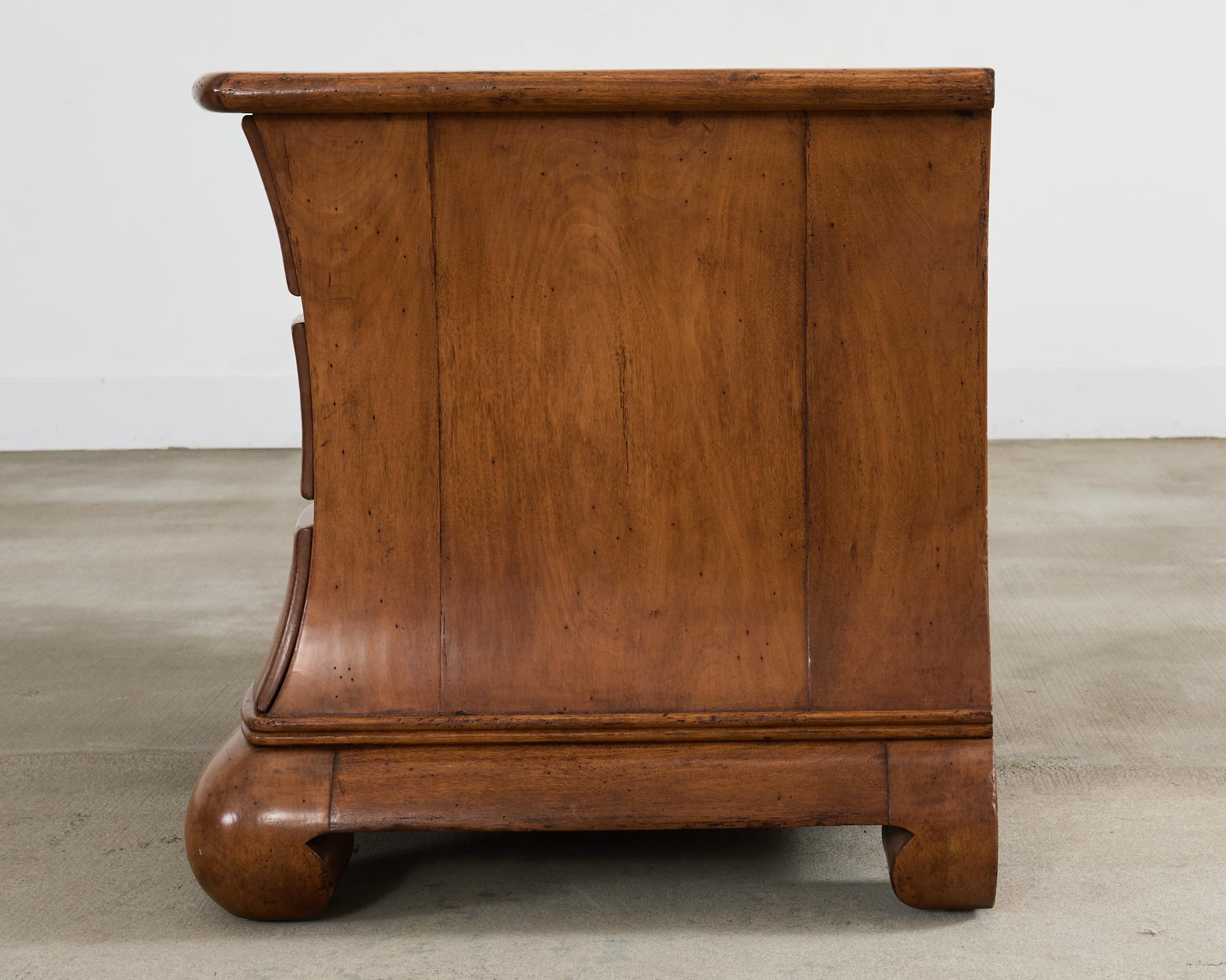 Rose Tarlow Walnut Three Drawer Dutch Commode or Chest 13