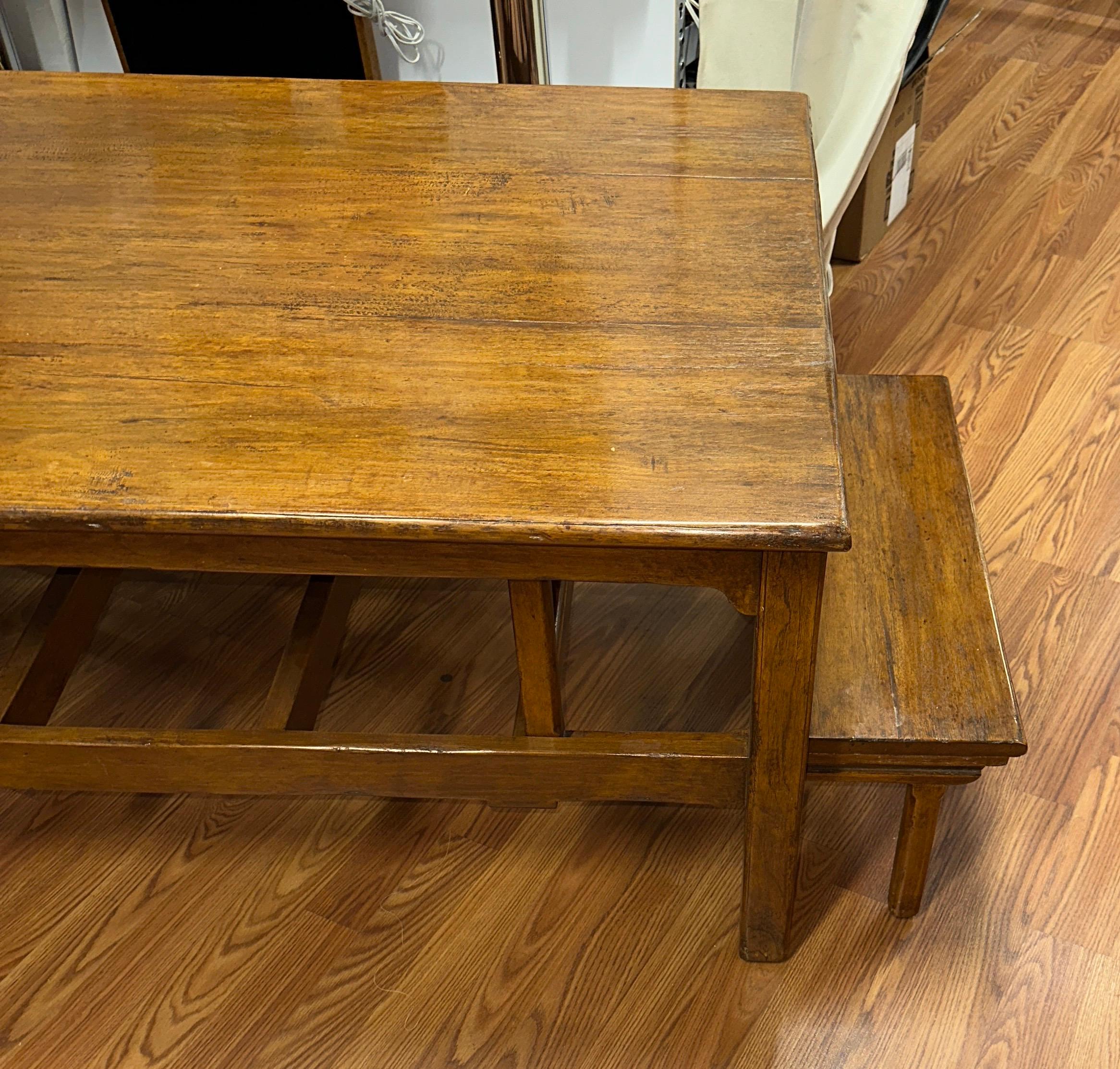 Hand-Crafted Rose Tarlow “Windsor” Walnut Coffee Cocktail Table