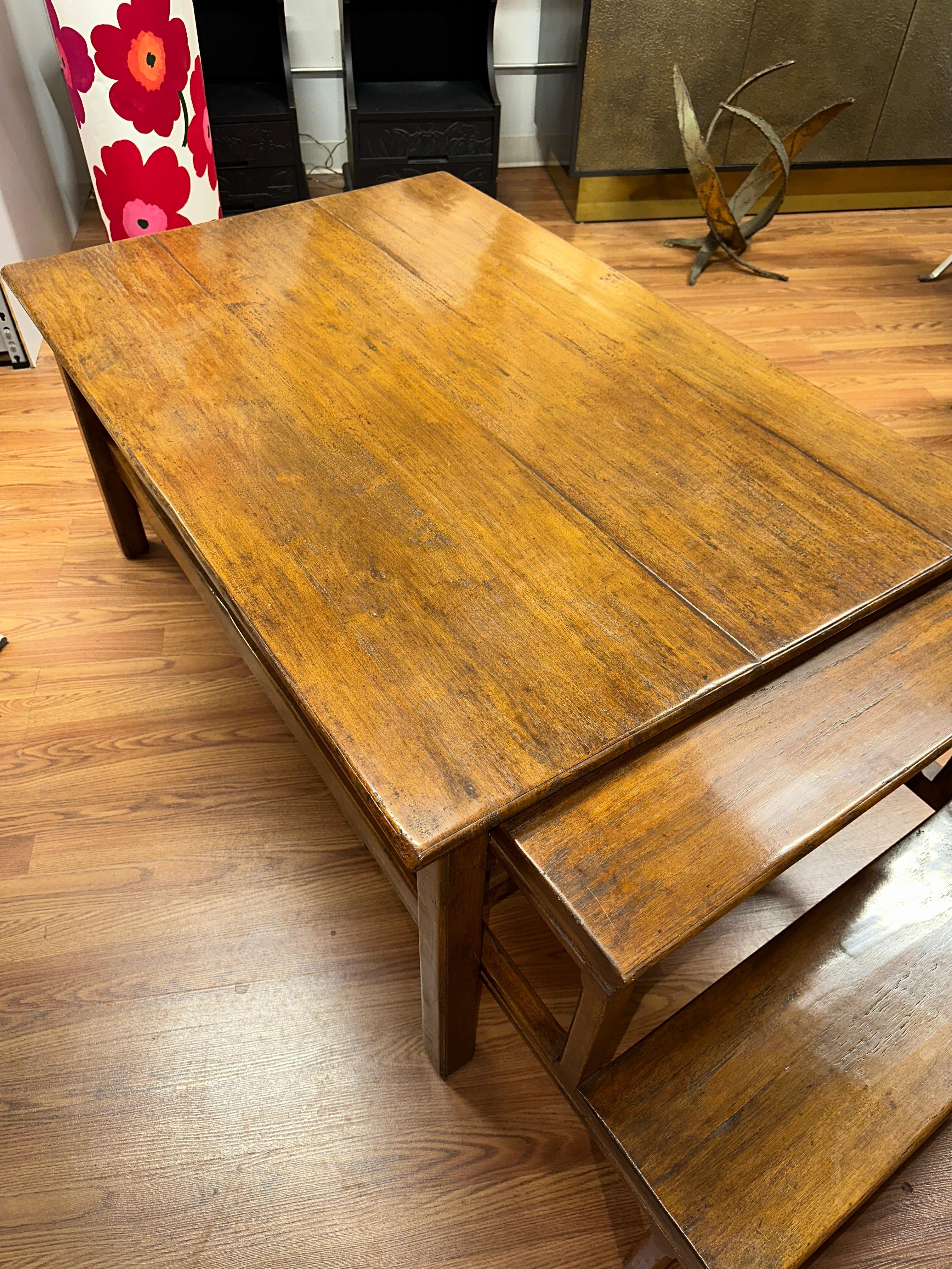 Contemporary Rose Tarlow “Windsor” Walnut Coffee Cocktail Table