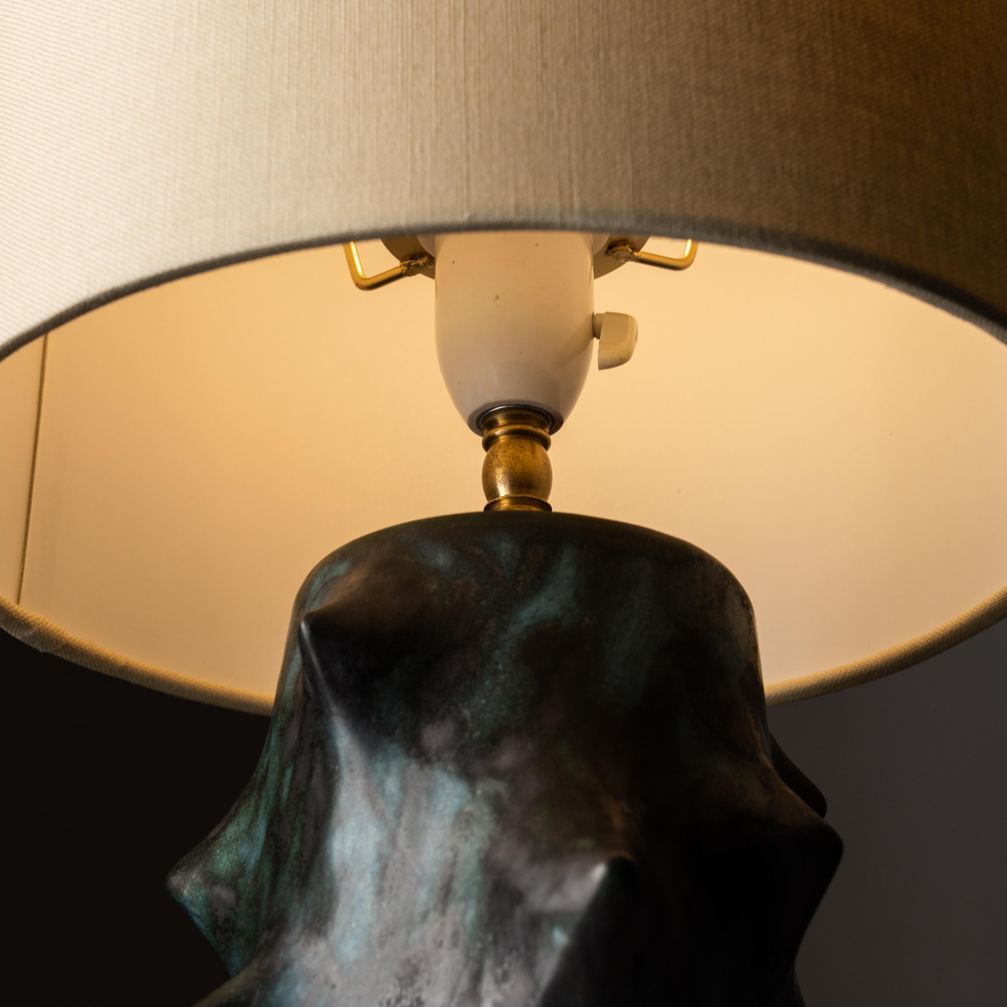 Danish 'Rose Thorn' Table Lamp by Knud Basse for Michael Andersen & Son