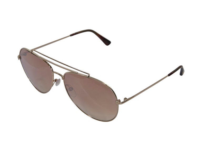 tom ford rose gold aviators