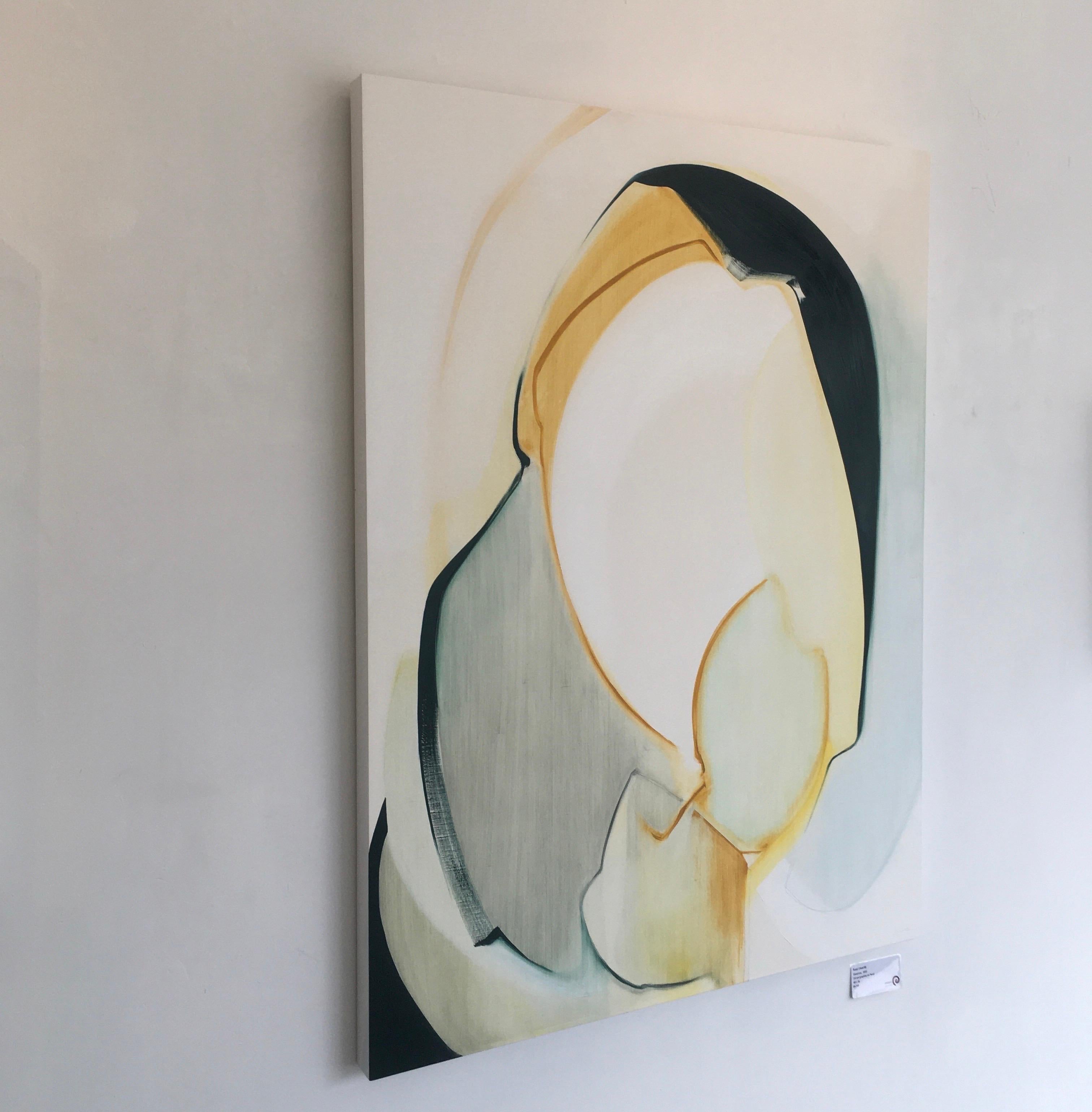 Generous di Rose Umerlik è un dipinto astratto, olio e grafite su pannello di legno, 48 x 36.  Questo fa parte di una nuova serie 2022.  Secondo Umerlik, 