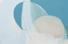 Momenti,  Astratto, Arte astratta, Olio, Grafite, Pannello di legno, Blu, Movimento