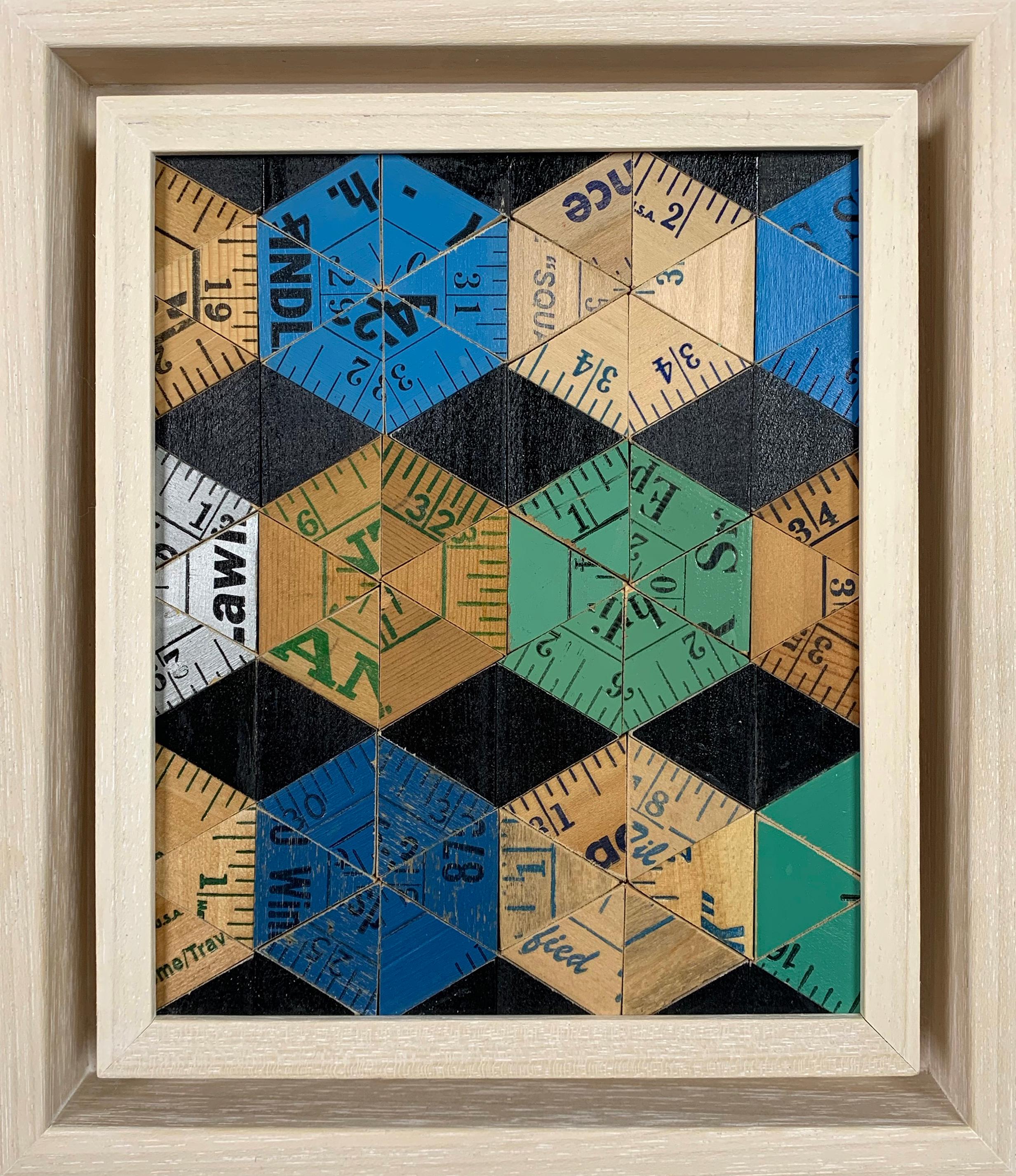 Test Card (Blues) - Mixed Media Art by Rose Vickers