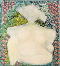 Donna astratta seduta e nuda