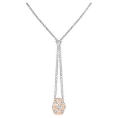 Rose
White Gold Diamond Double Chain Pendant Rose
White Gold Diamond Double Chain Pendant