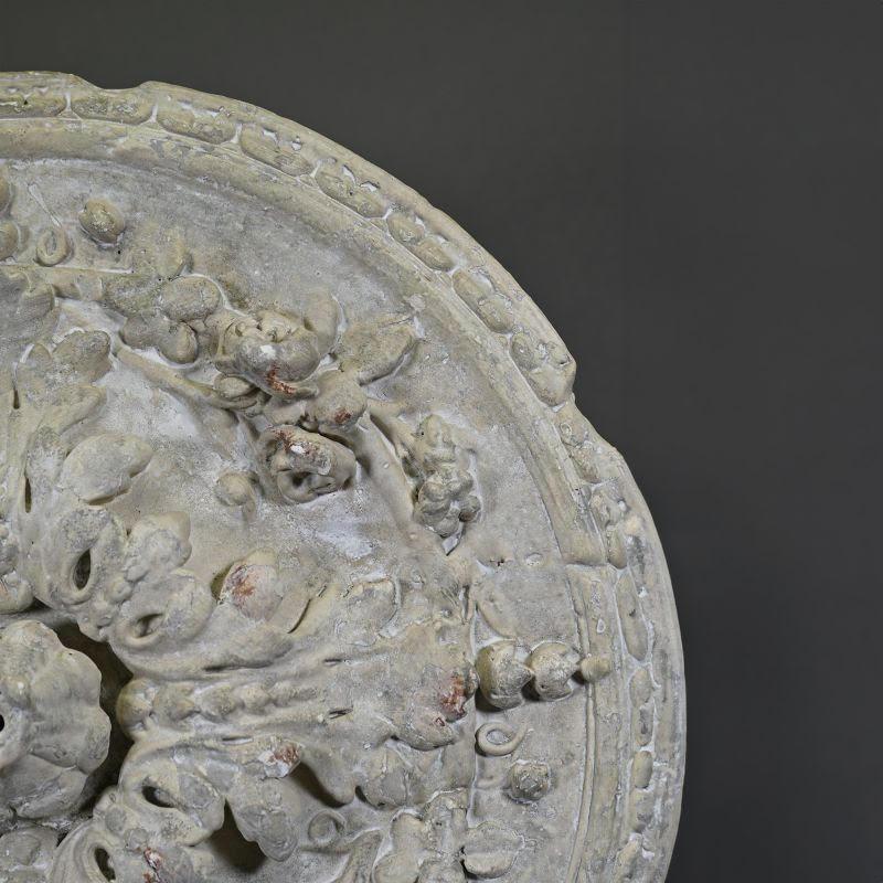 Modern Rose Window for a Haussmann-Style Flat Ceiling Light. For Sale