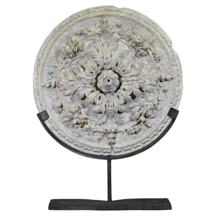 Rose Window for a Haussmann-Style Flat Ceiling Light. For Sale