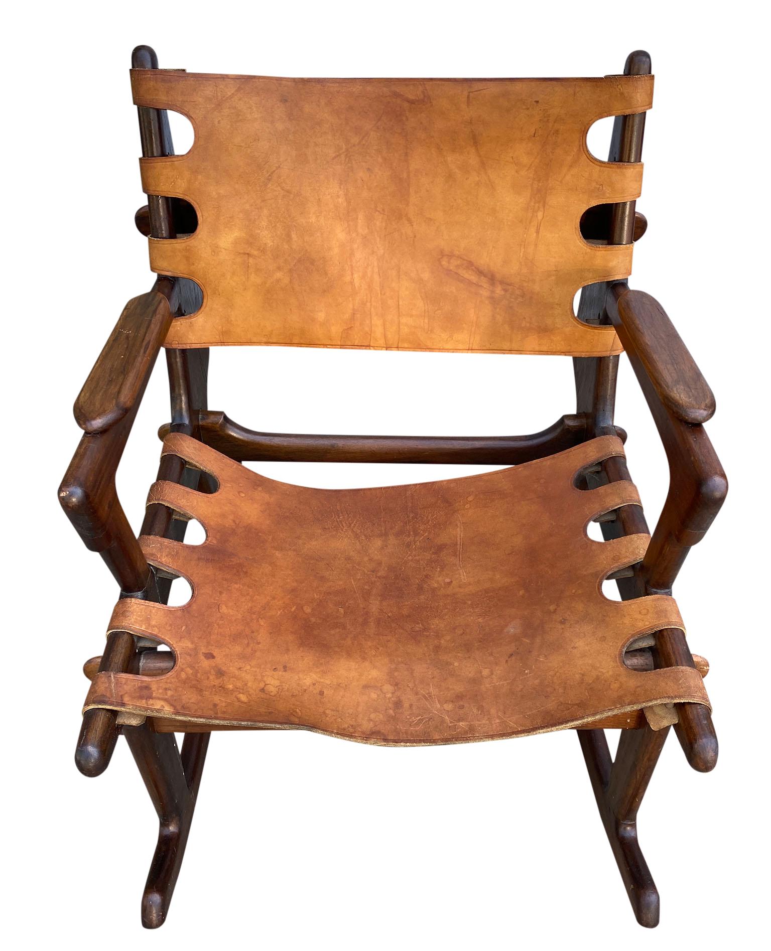leather rocking chair