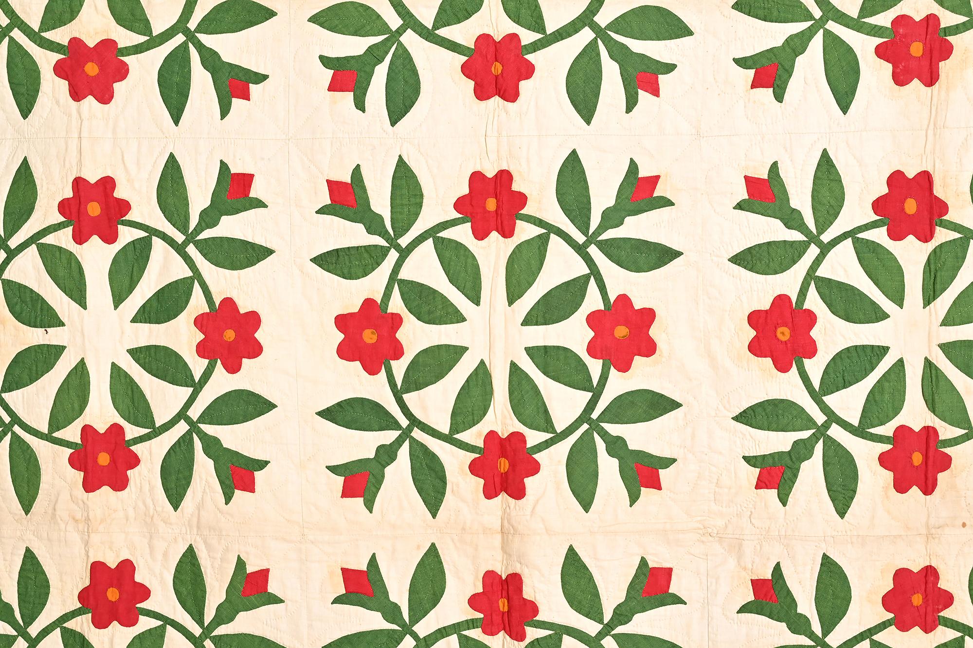 christmas rose wreath quilt pattern