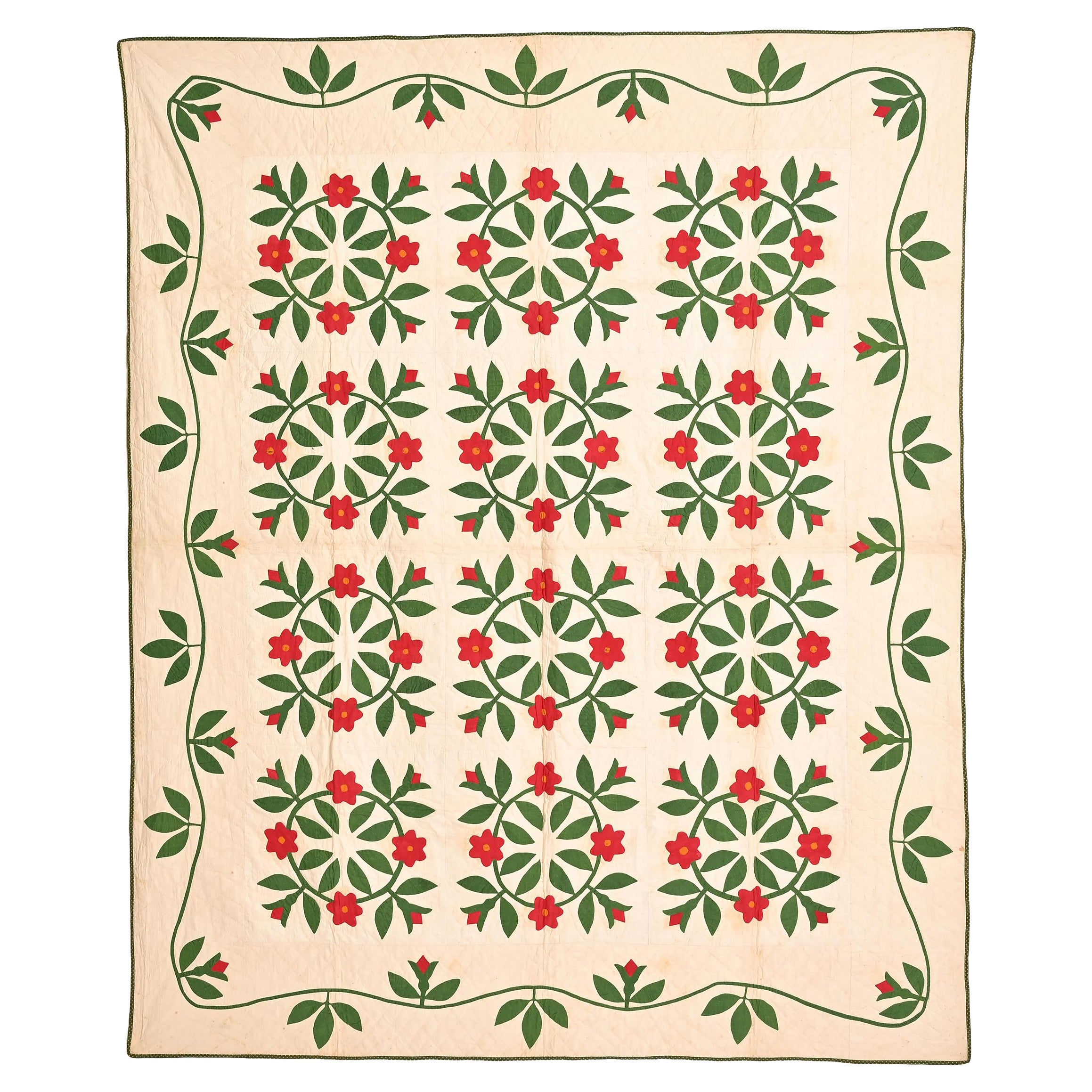 Rose Wreaths Quilt