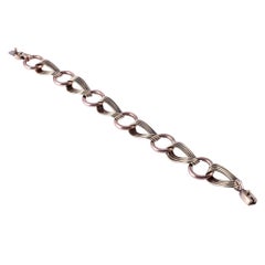Rose & Yellow Gold Link Bracelet