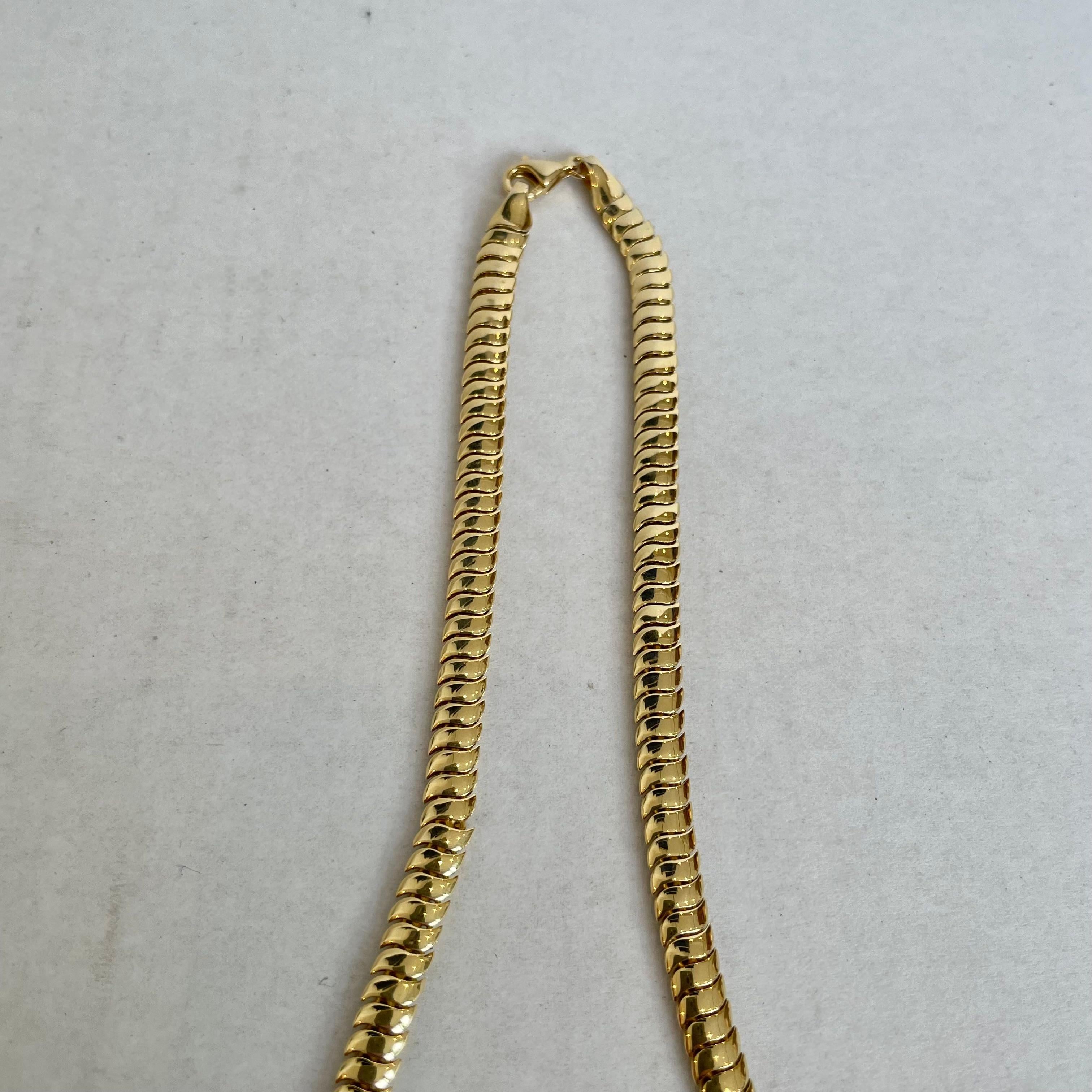 American Roseark Flexible S Necklace in 18k Gold