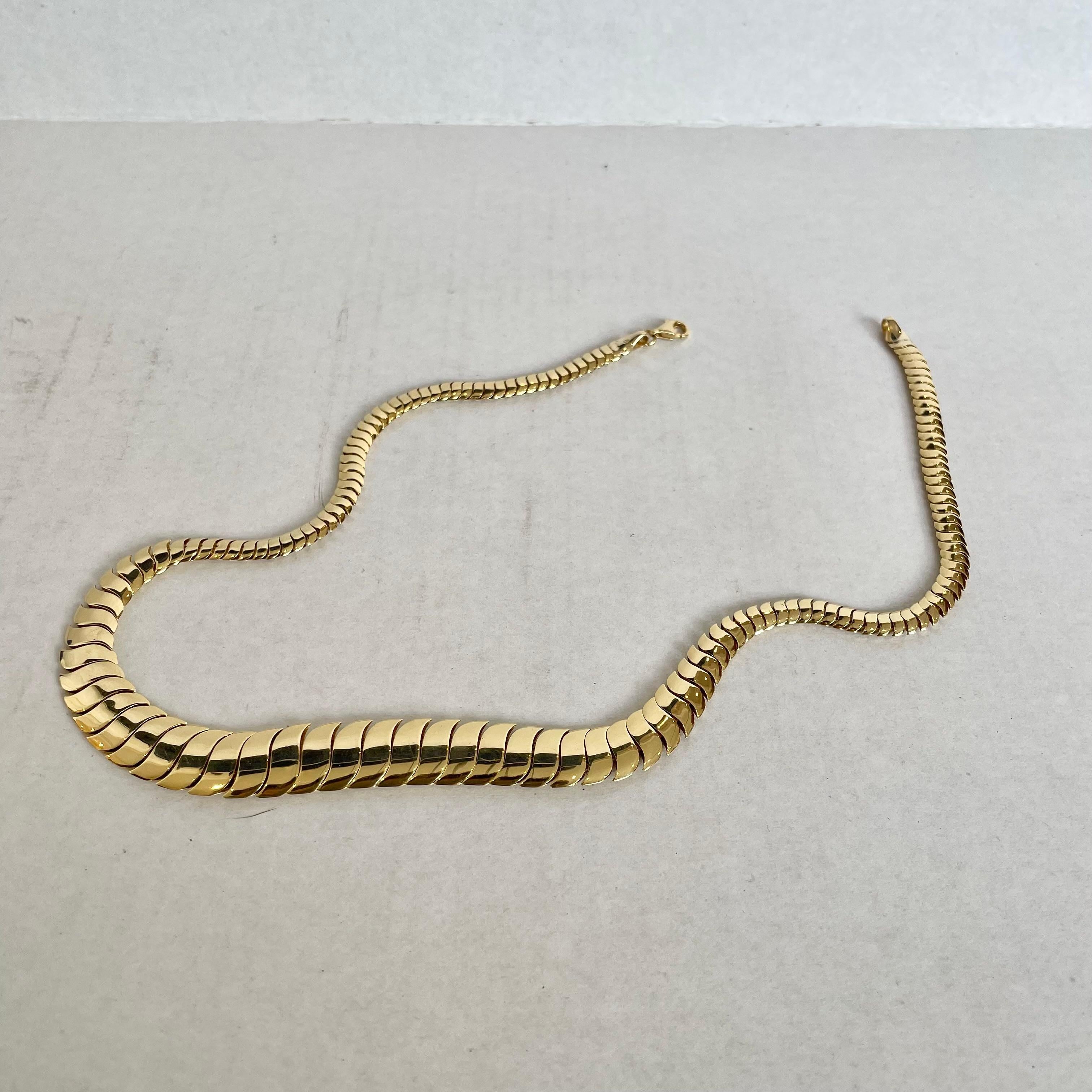 Roseark Flexible S Necklace in 18k Gold 1