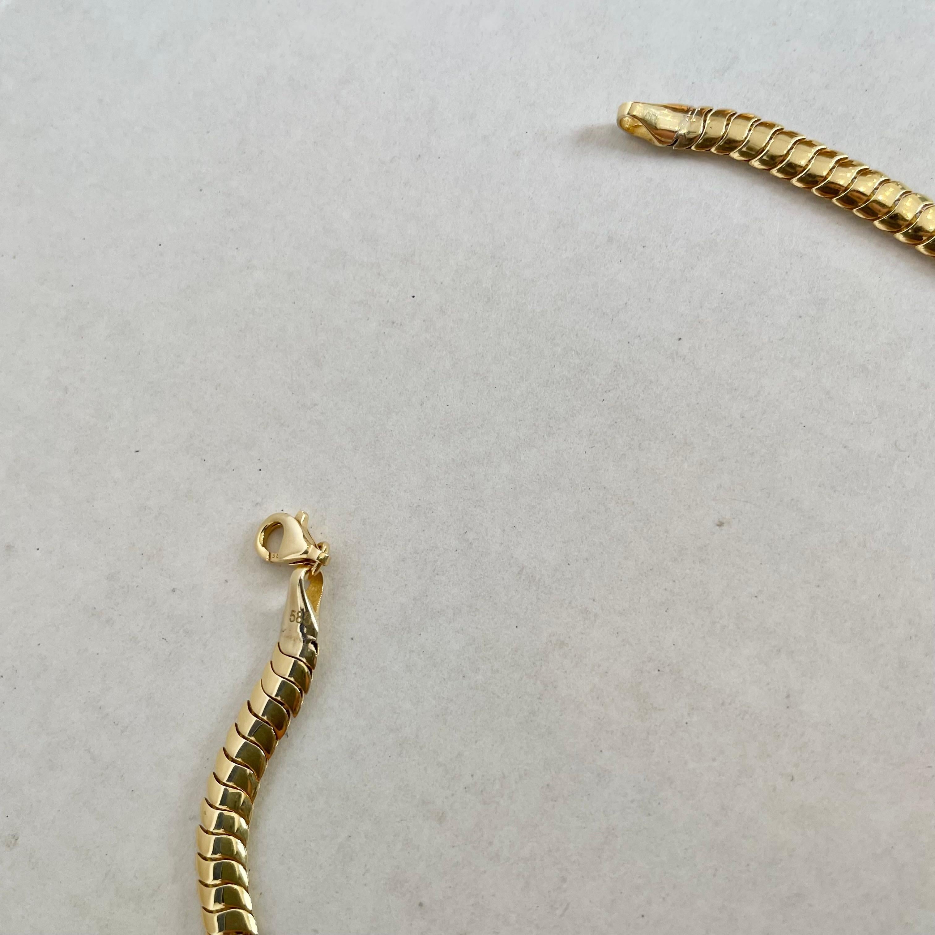 Roseark Flexible S Necklace in 18k Gold 2
