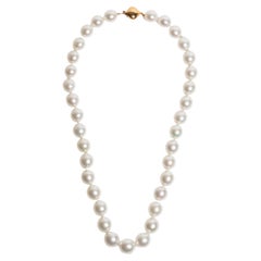 Roseate Jewelry Australian South Sea Oval Pearl Necklace 18k Rose Gold Clasp