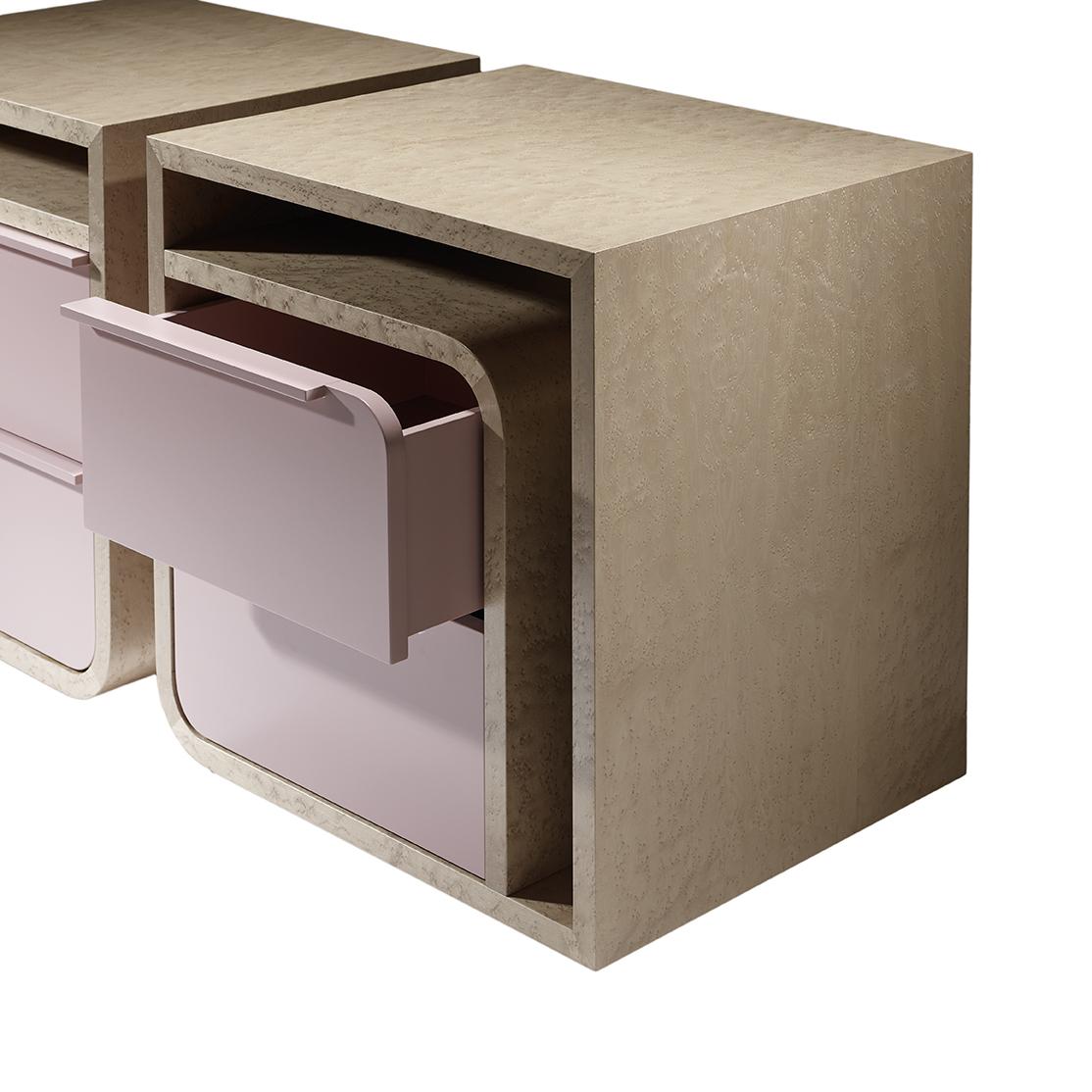 Portuguese Rosebud II Contemporary and Customizable Bedside Table Set by Luísa Peixoto For Sale