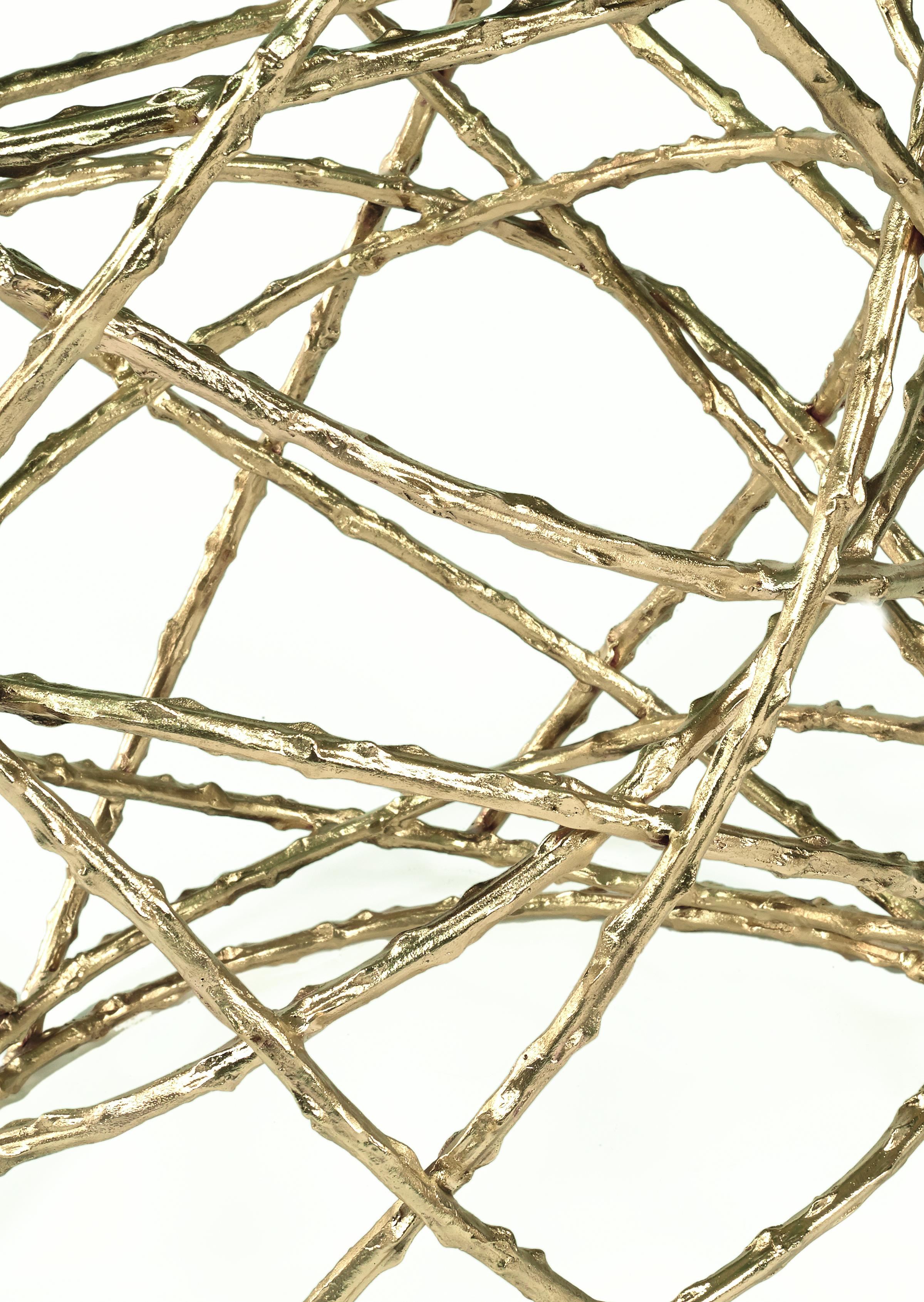 Rosebush Oval Dining Table by Ginger & Jagger
Dimensions: D 130 x W 220 x H 73 cm. 
Materials: Glass and brass.
Finish: Top in glass with clear finish; base in cast brass with brass finishing.

This product is suitable for custom size. This product
