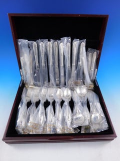 Rosecrest by Alvin Sterling Silver Flatware Set for 8 Service 52 pieces Unused