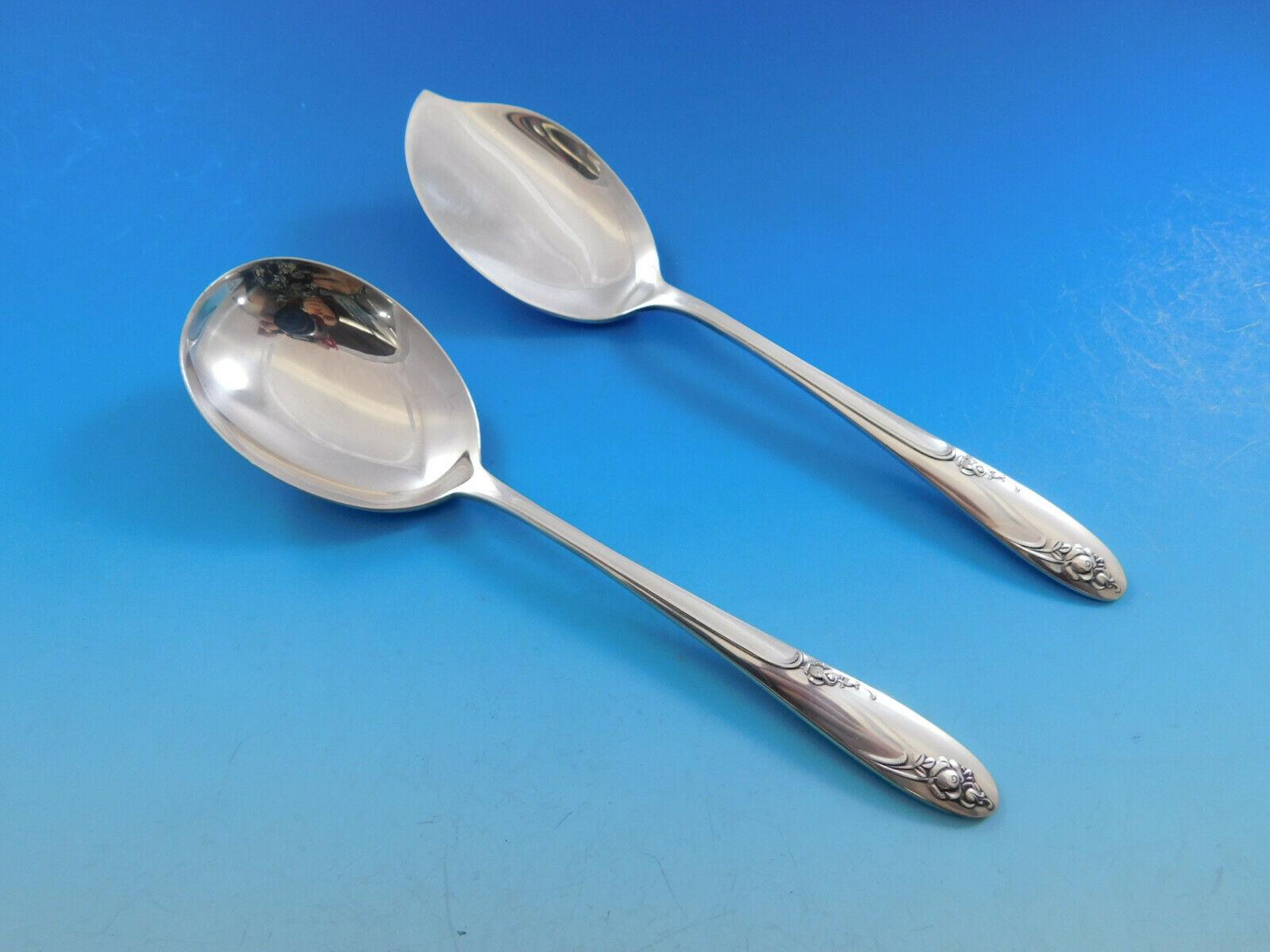 Rosecrest by Alvin Set di posate in argento sterling per 8 persone Servizio da tavola 56 pezzi in vendita 4