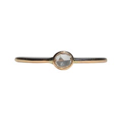 Rosecut Diamond .21 Carat 14 Karat Gold Engagement Ring
