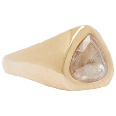 Rosecut Diamond Signet Ring by Allison Bryan