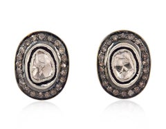 Rosecut Diamond Stud Earrings