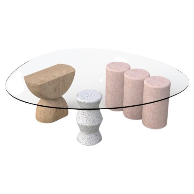 Rosedal Cantera Round Coffee Table by Comité De Proyectos For Sale