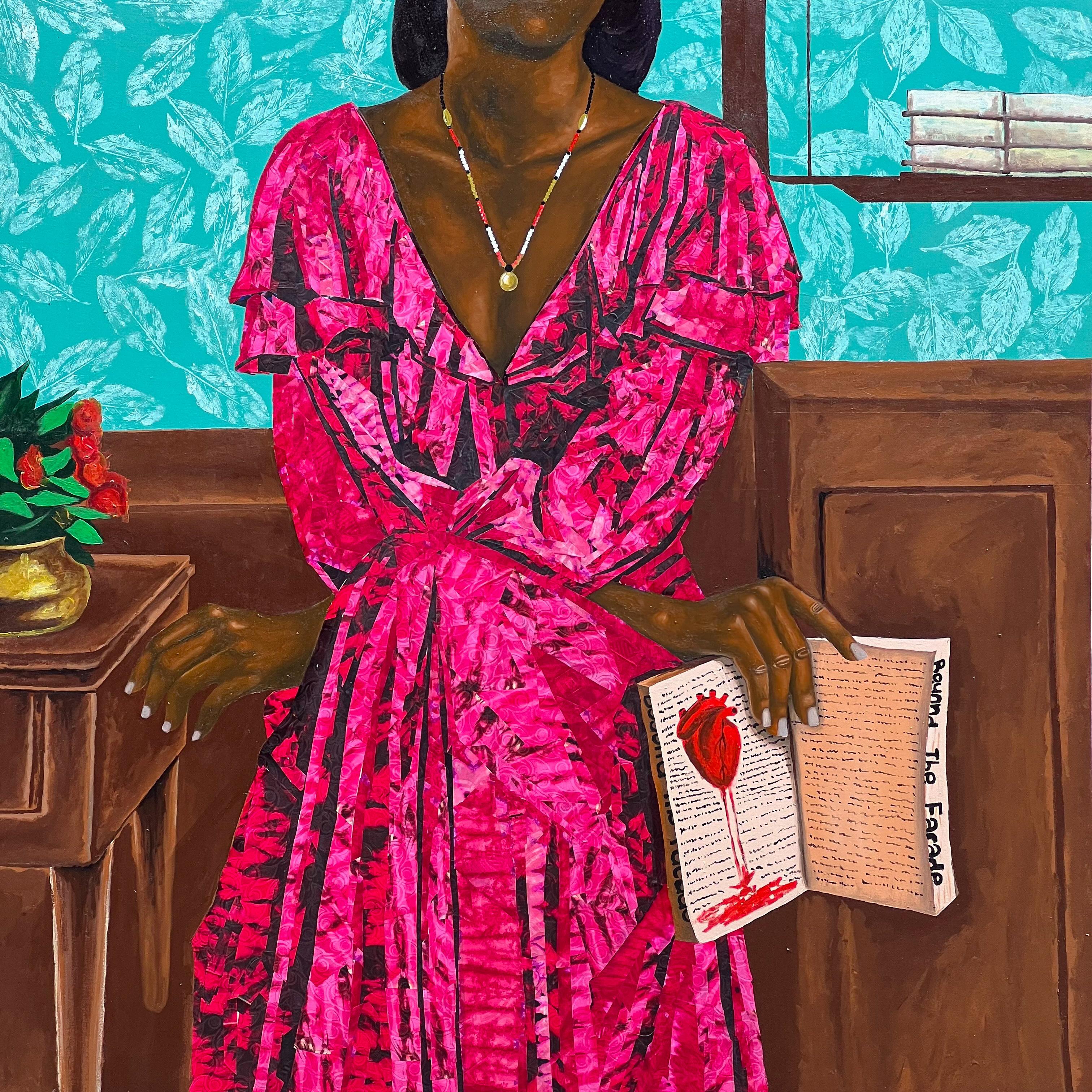 Beyond The Facade -21st Century, Contemporary, Figurative, Africa Fabrics, Women