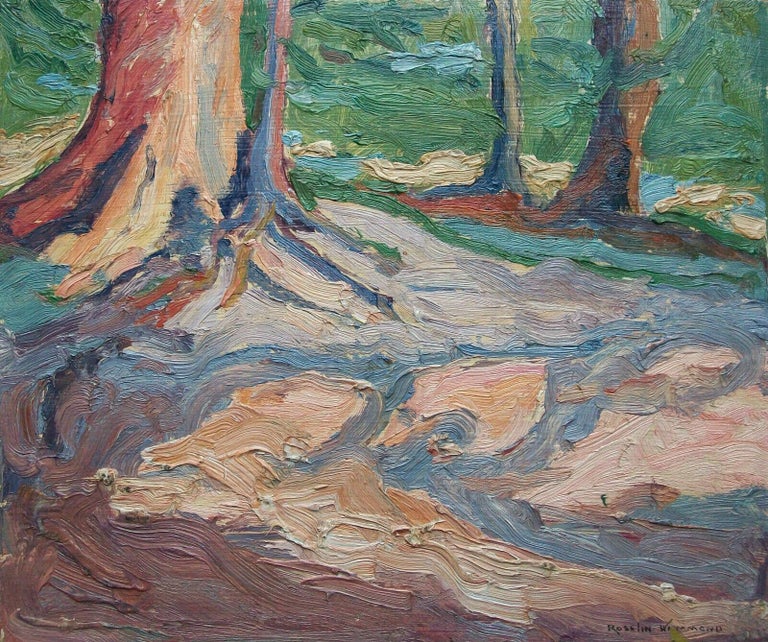 Roselin Hammond, peinture à l'huile impressionniste canadienne, début