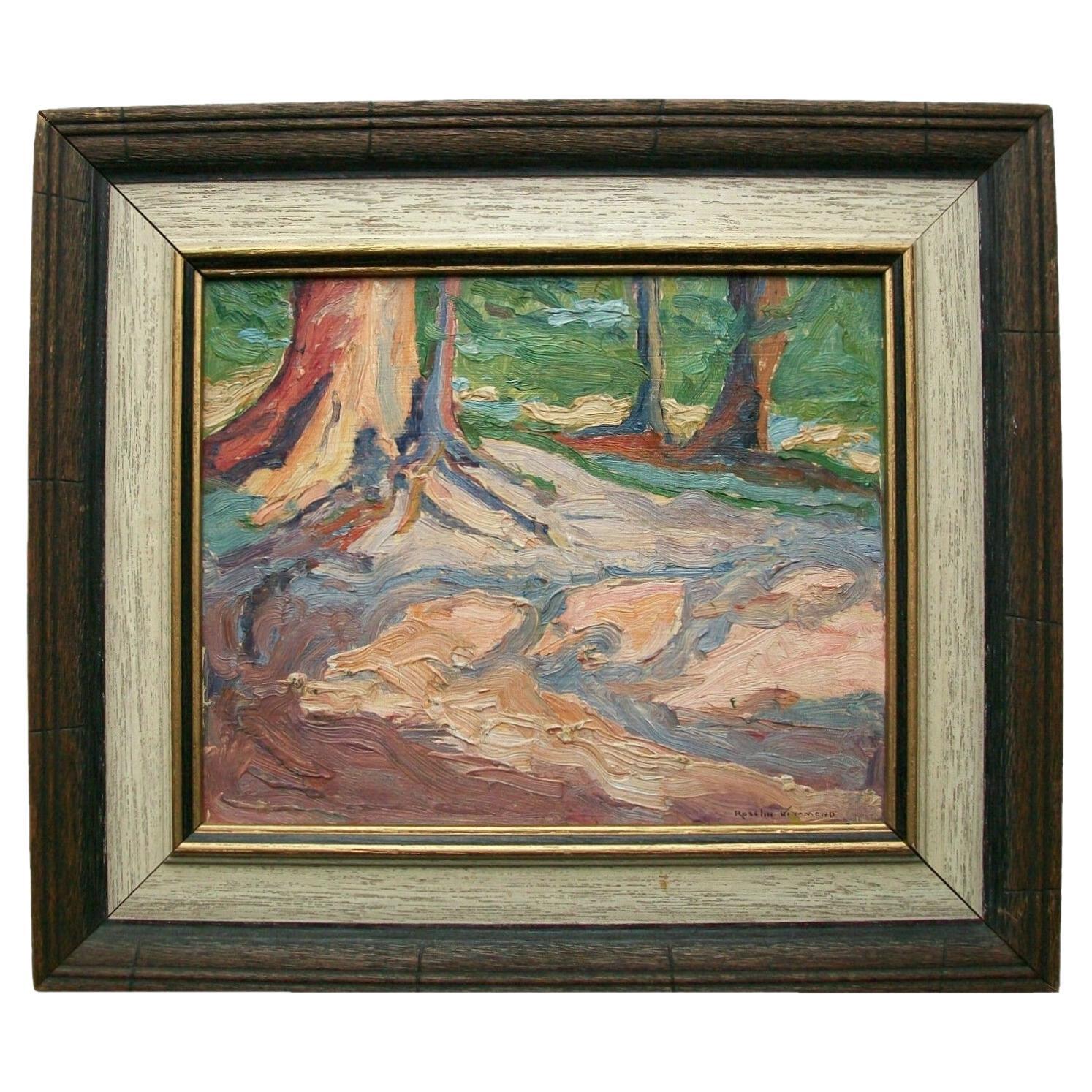 Roselin Hammond, peinture à l'huile impressionniste canadienne, début du 20e siècle