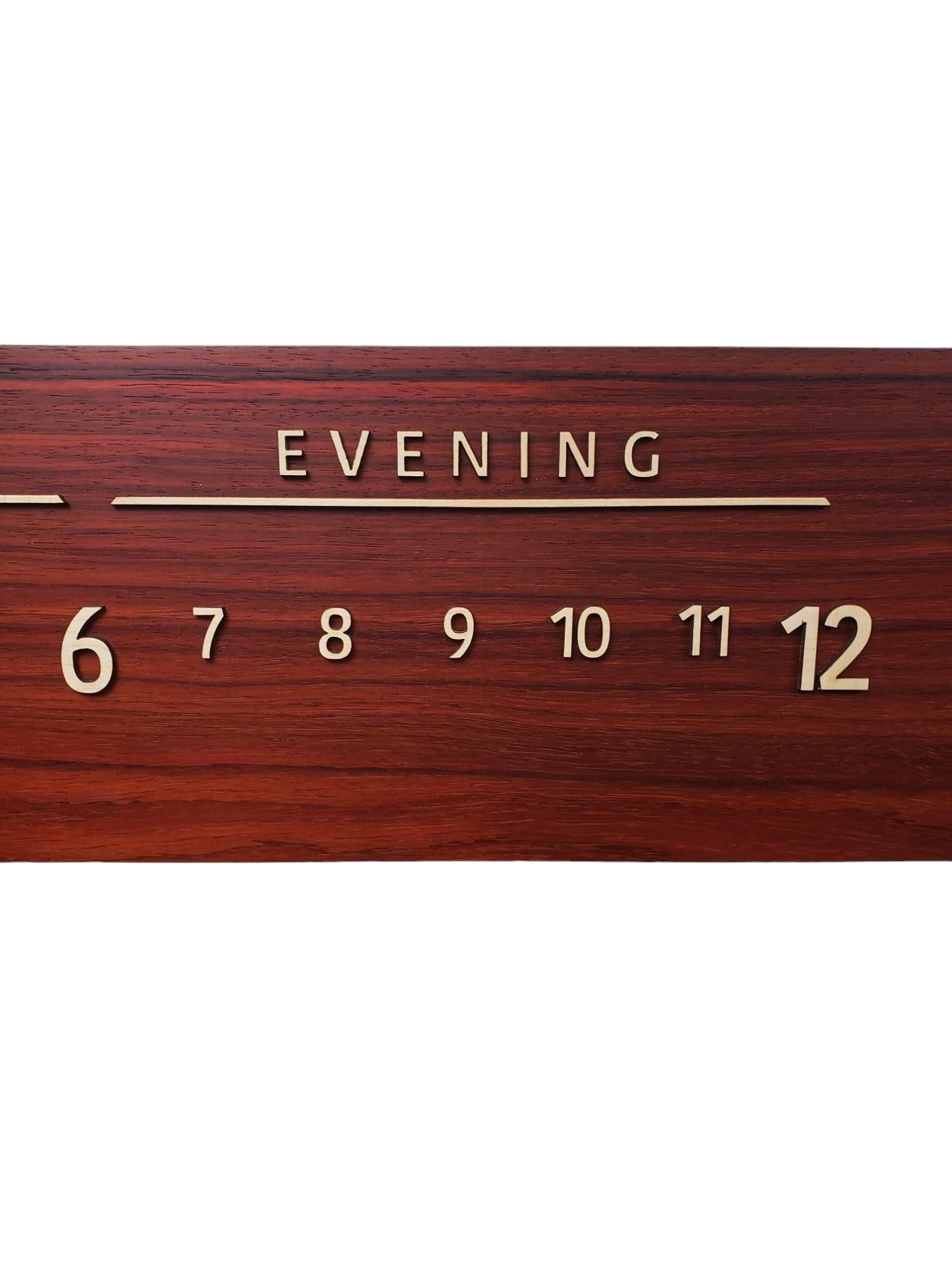 Hand-Crafted Rosella: 3-Foot Padouk and Maple Linear Clock