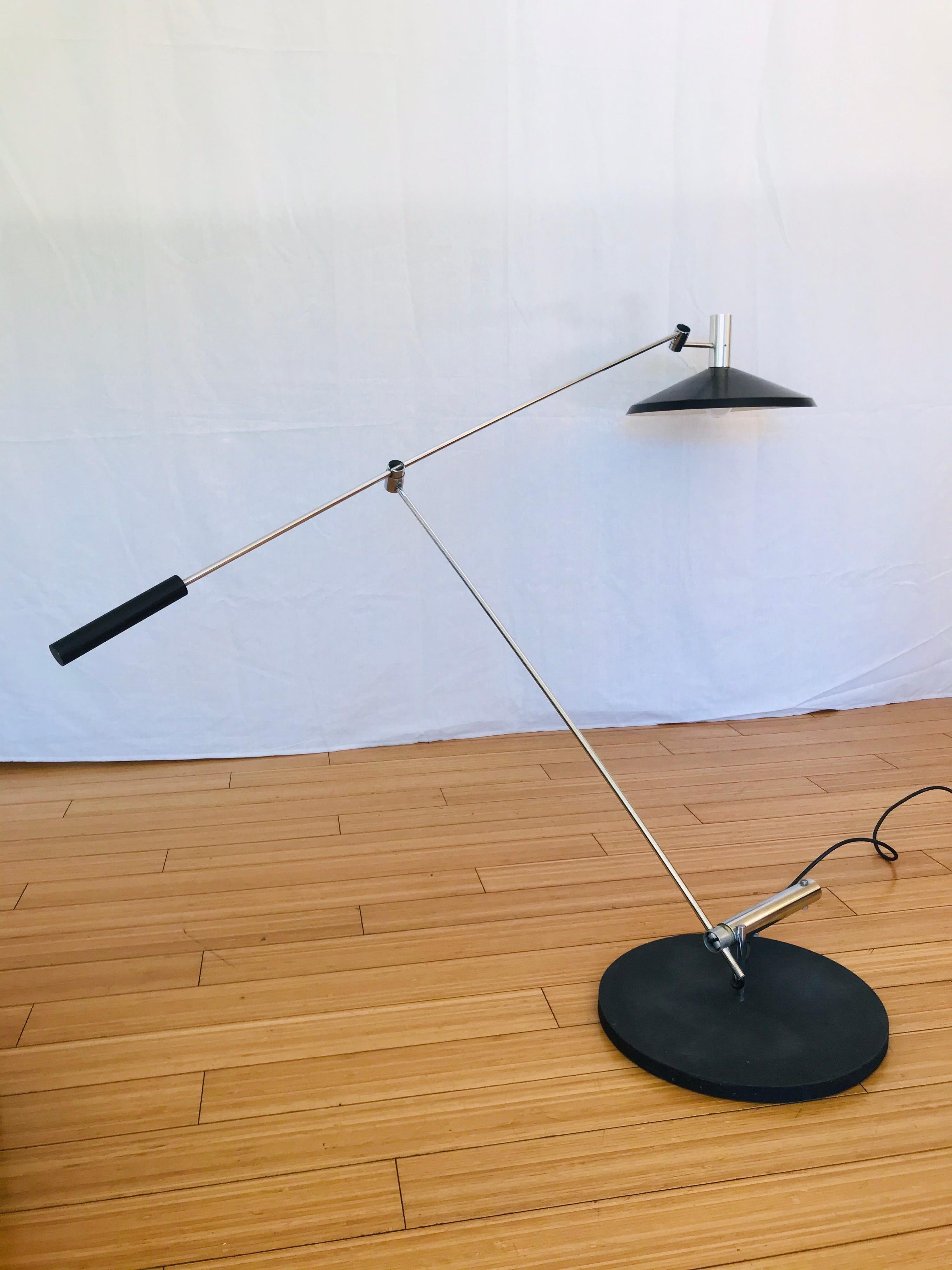 Rosemarie + Rico Baltensweiler Articulating Floor Lamp, 1960's 6