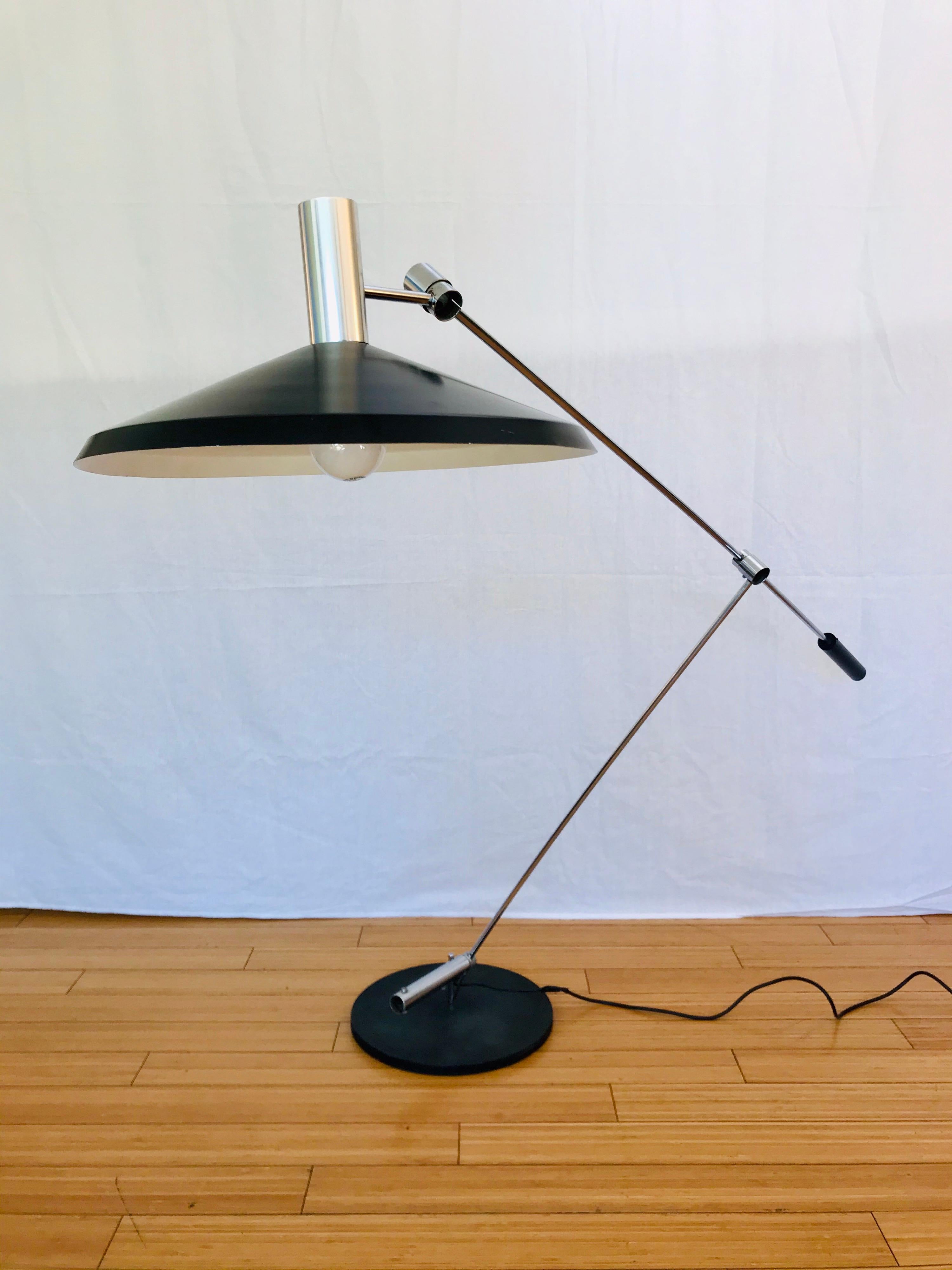 Rosemarie + Rico Baltensweiler Articulating Floor Lamp, 1960's 11