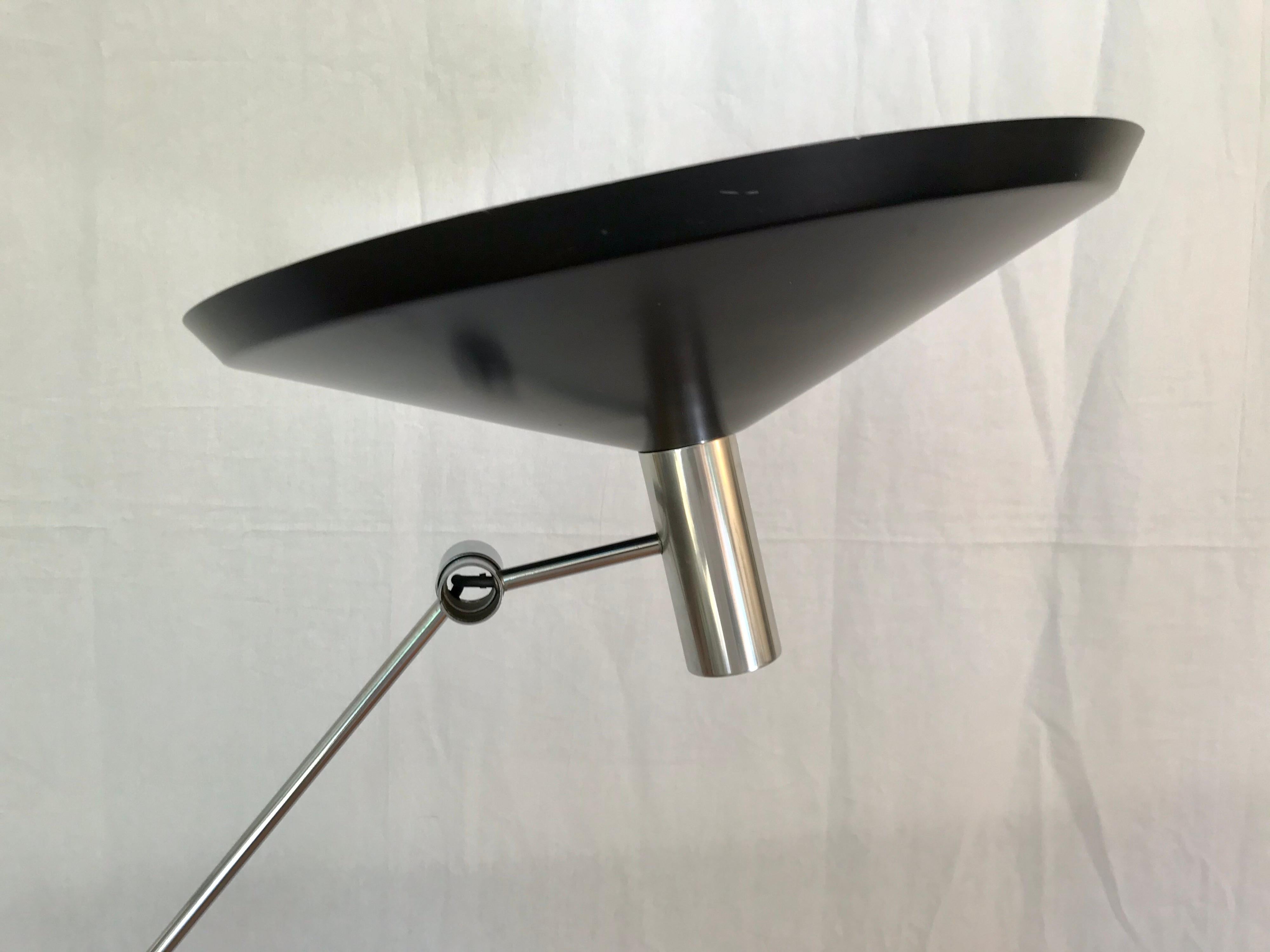 Rosemarie + Rico Baltensweiler Articulating Floor Lamp, 1960's In Good Condition In Los Angeles, CA