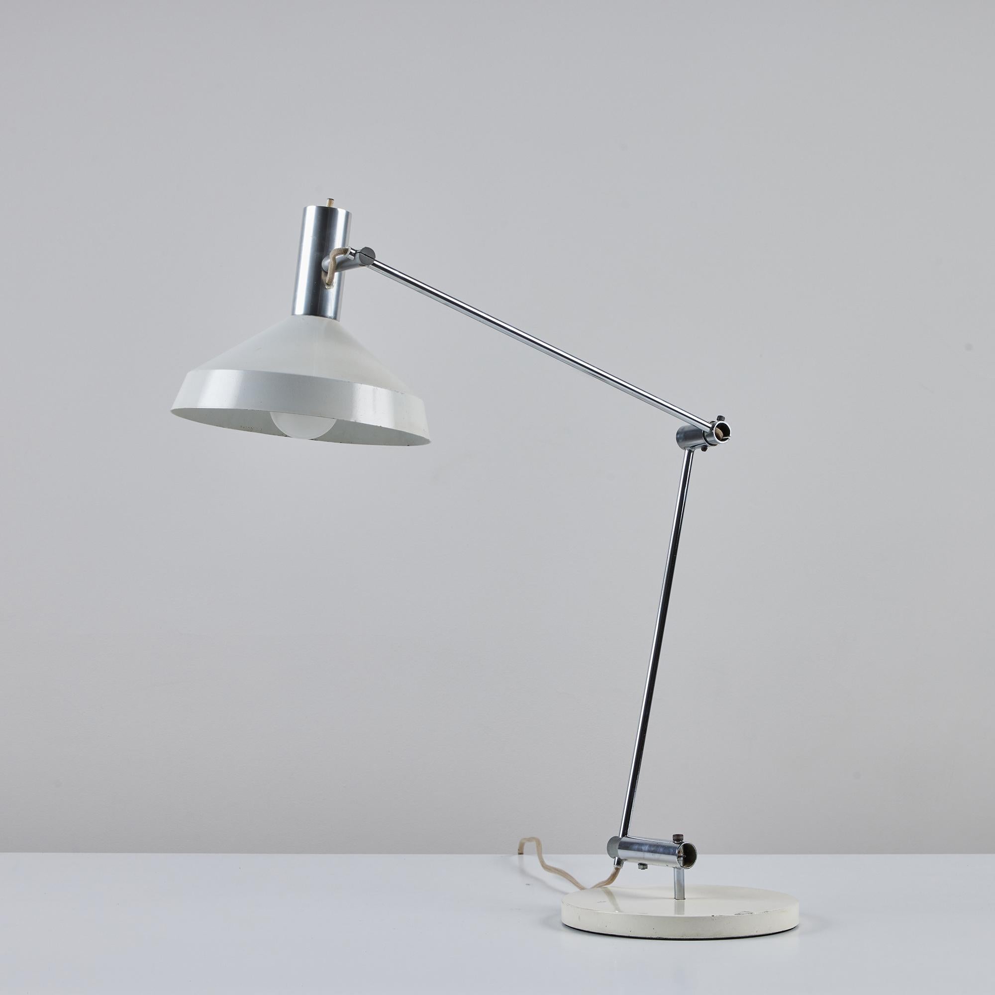 Enameled Rosemarie & Rico Baltensweiler Articulating Table Lamp For Sale