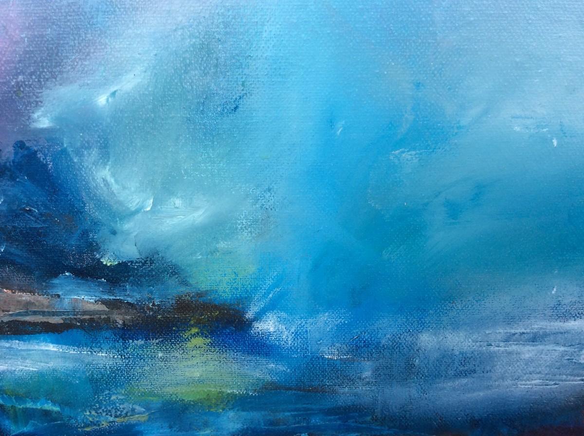 Storm at Sea - Abstract Expressionist Painting by Rosemary Houghton