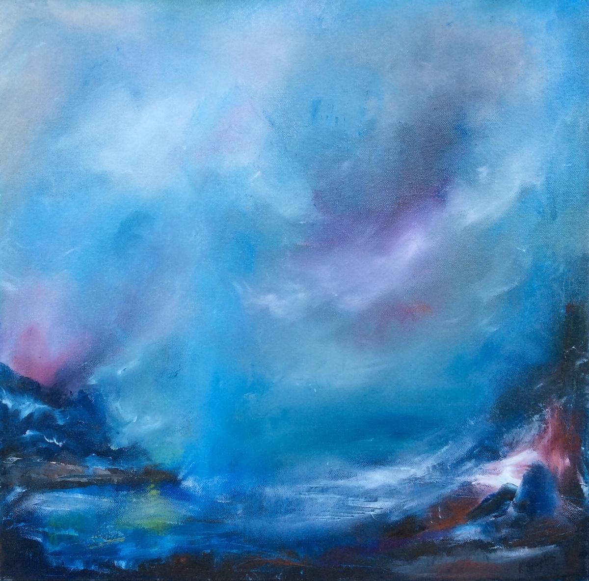 Rosemary Houghton Abstract Painting - Storm at Sea